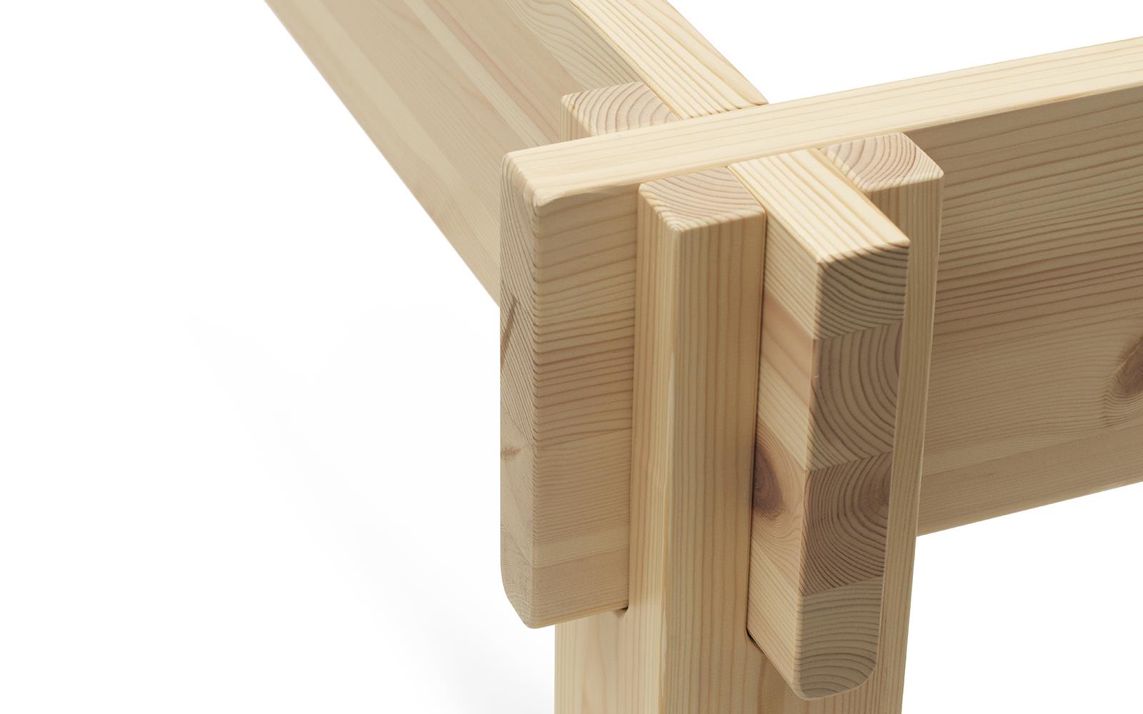 Notch Bed Frame 160 x 200 cm3