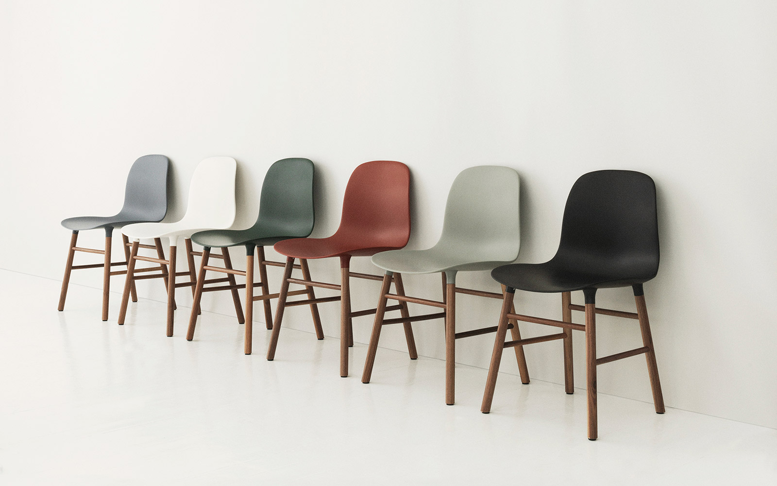 form chair molded plastic shell chair with oak legs form chairs