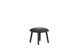Ace Footstool Upholstery Black Oak1
