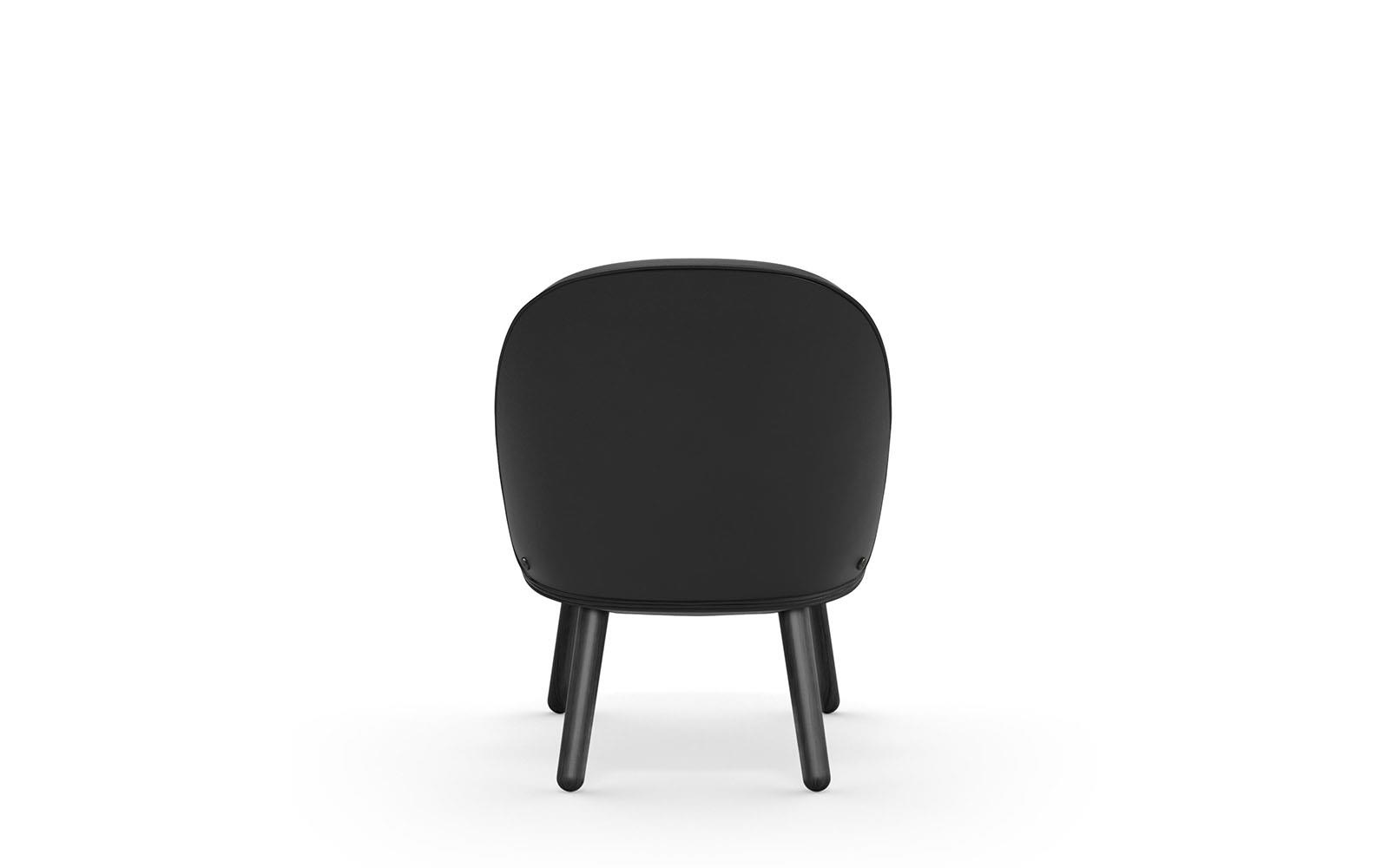 Ace Lounge Chair Upholstery Black Oak4