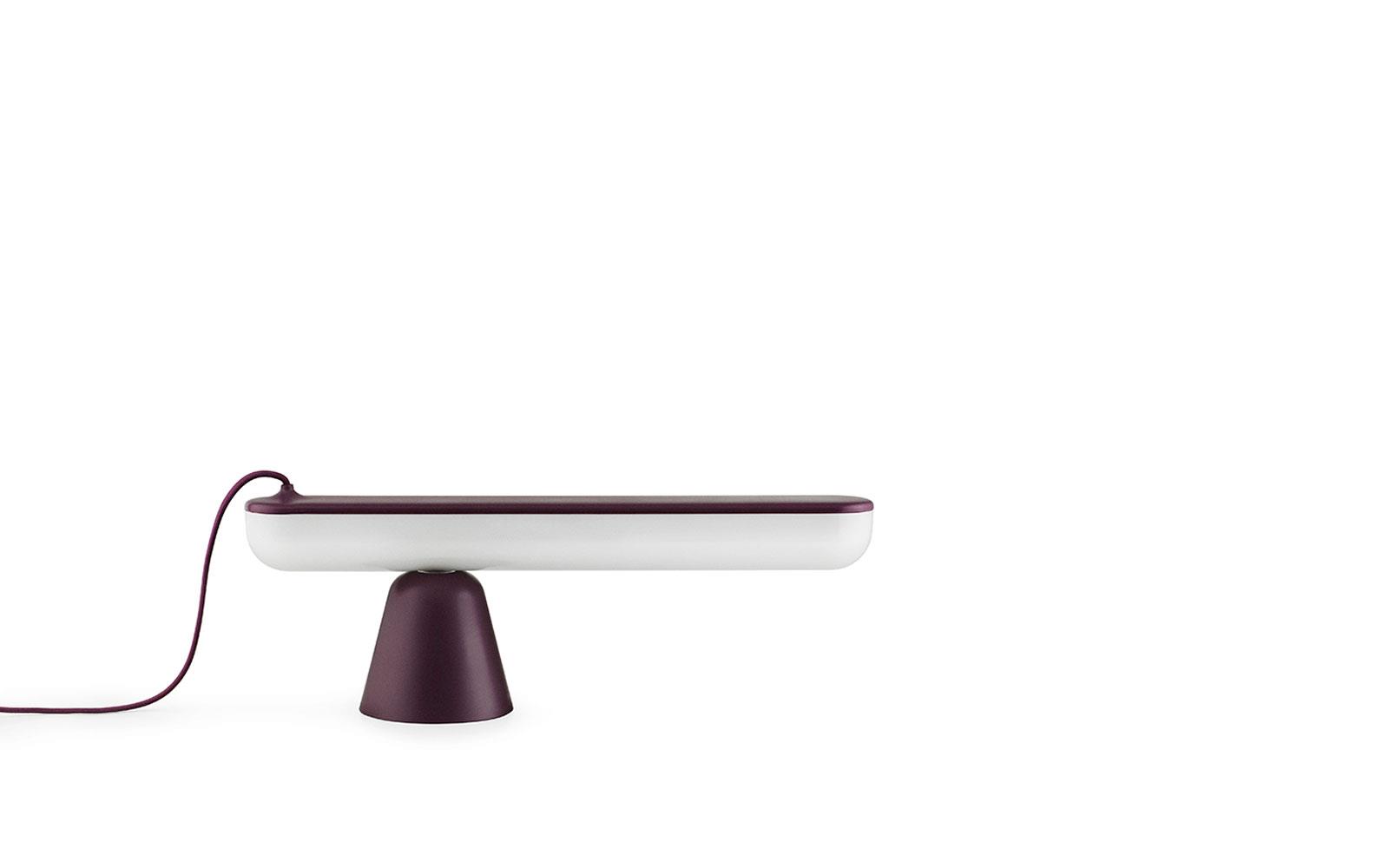aubergine table lamp