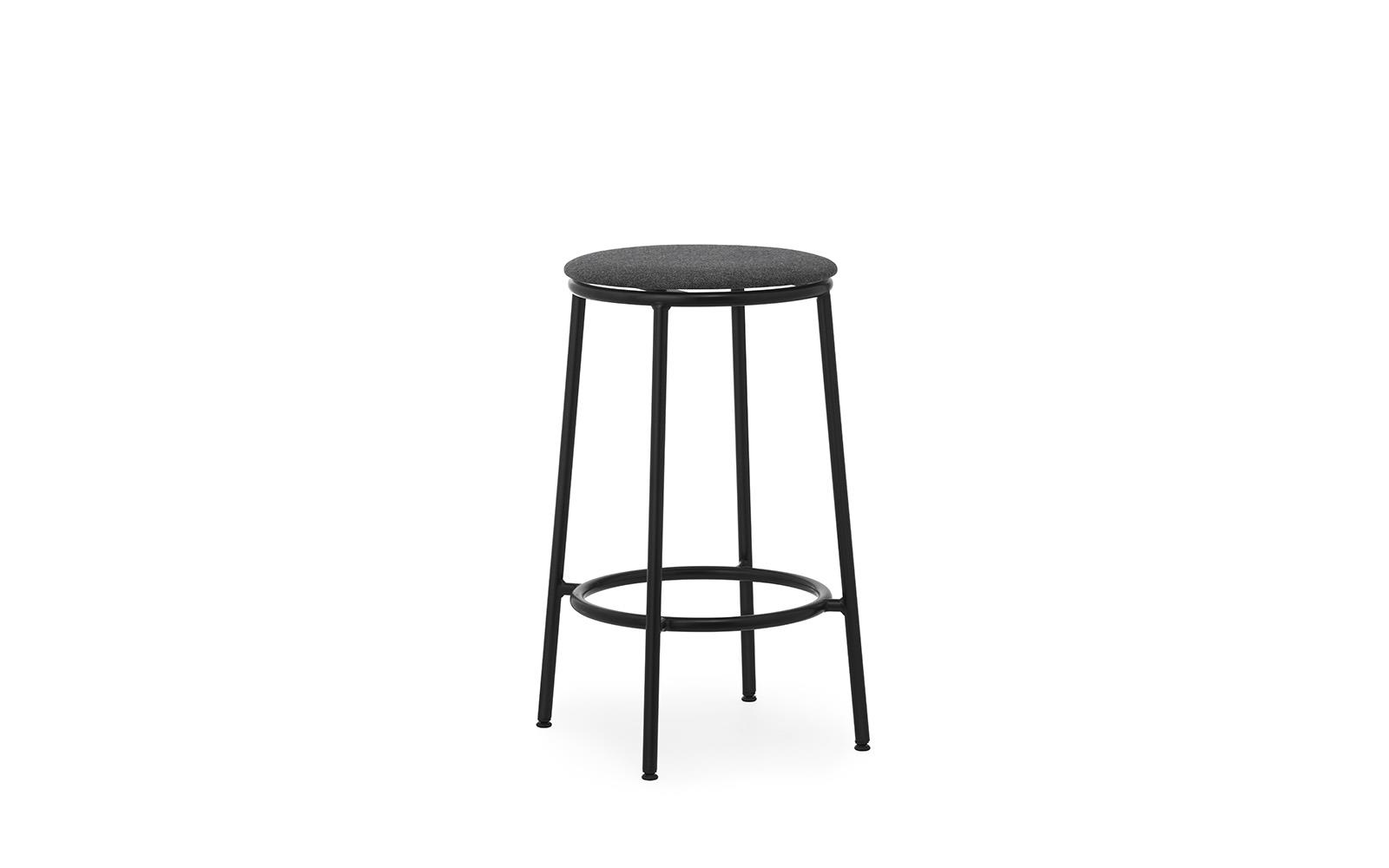 Circa Barstool 65 cm Uph Black Steel1