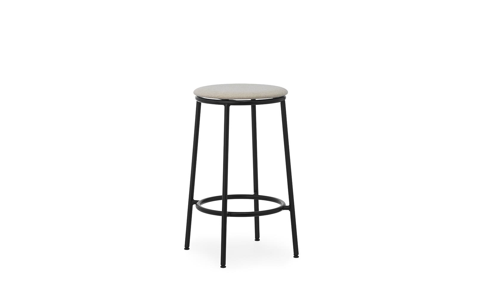 Circa Barstool 65 cm Uph Black Steel1