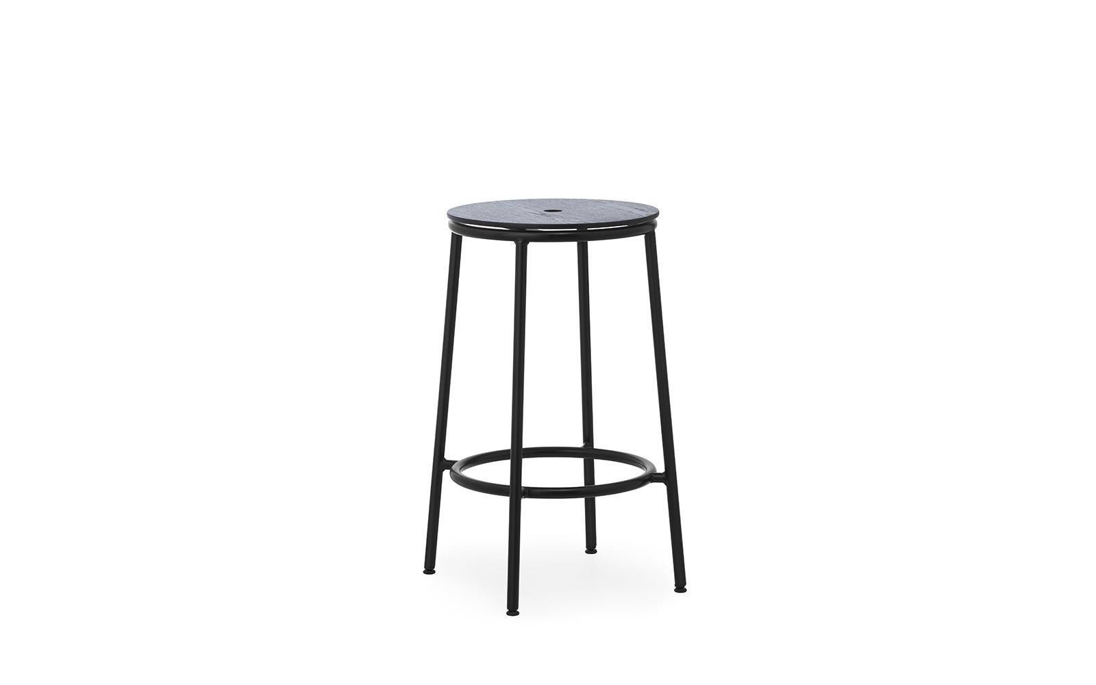 Circa Barstool 65 cm Black Steel1