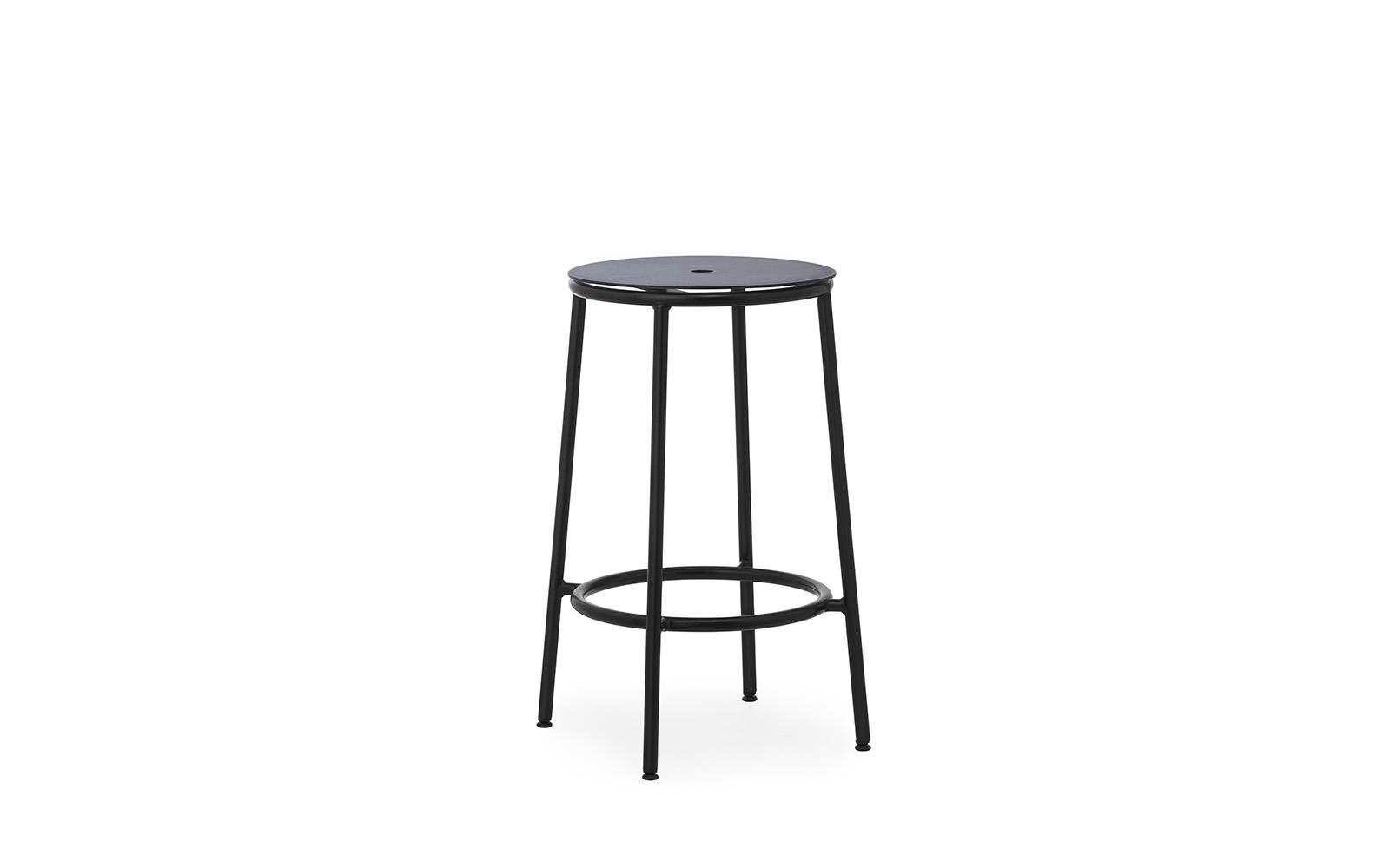 Circa Barstool 65 cm Black Steel1