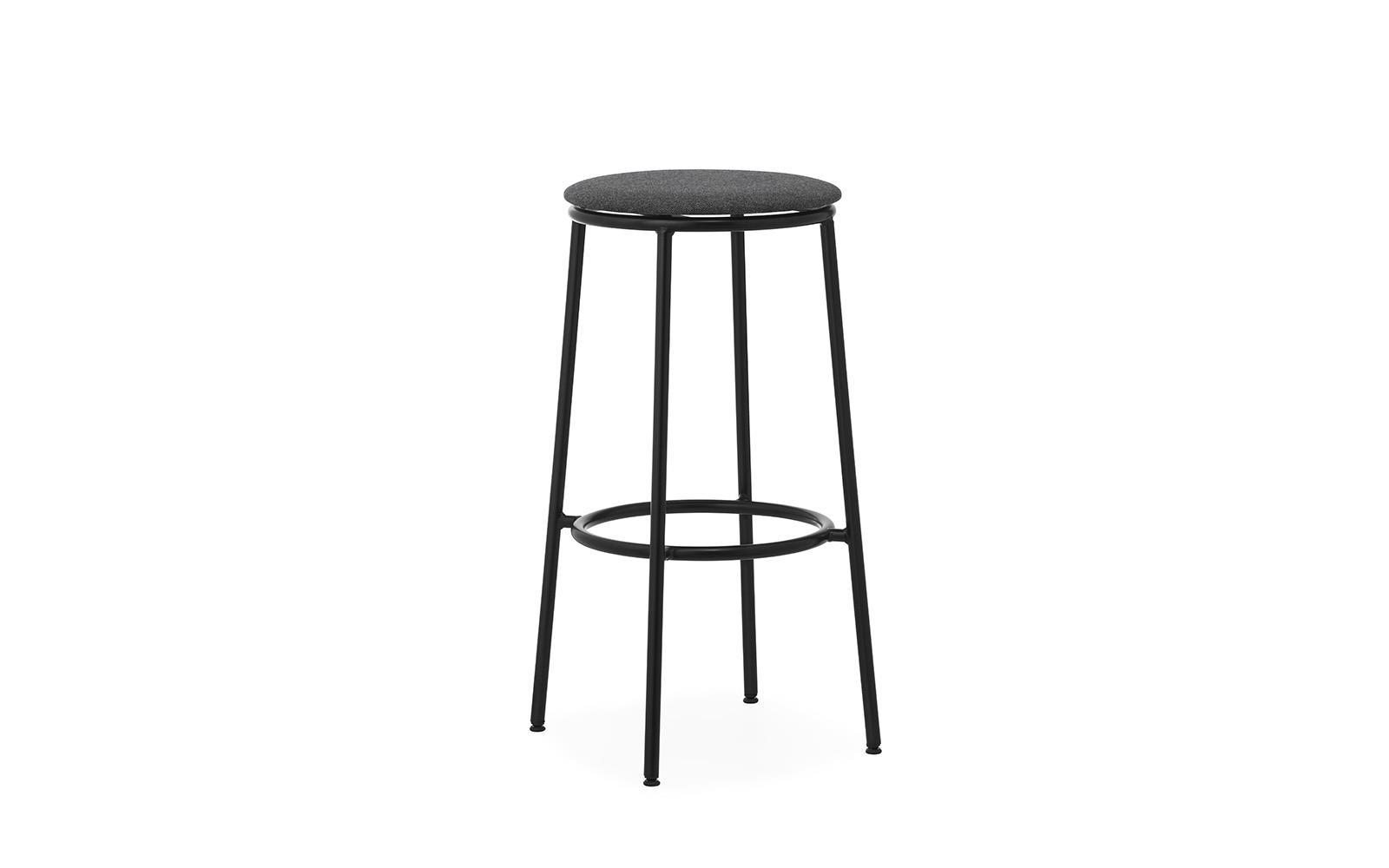 Circa Barstool 75 cm Uph Black Steel1