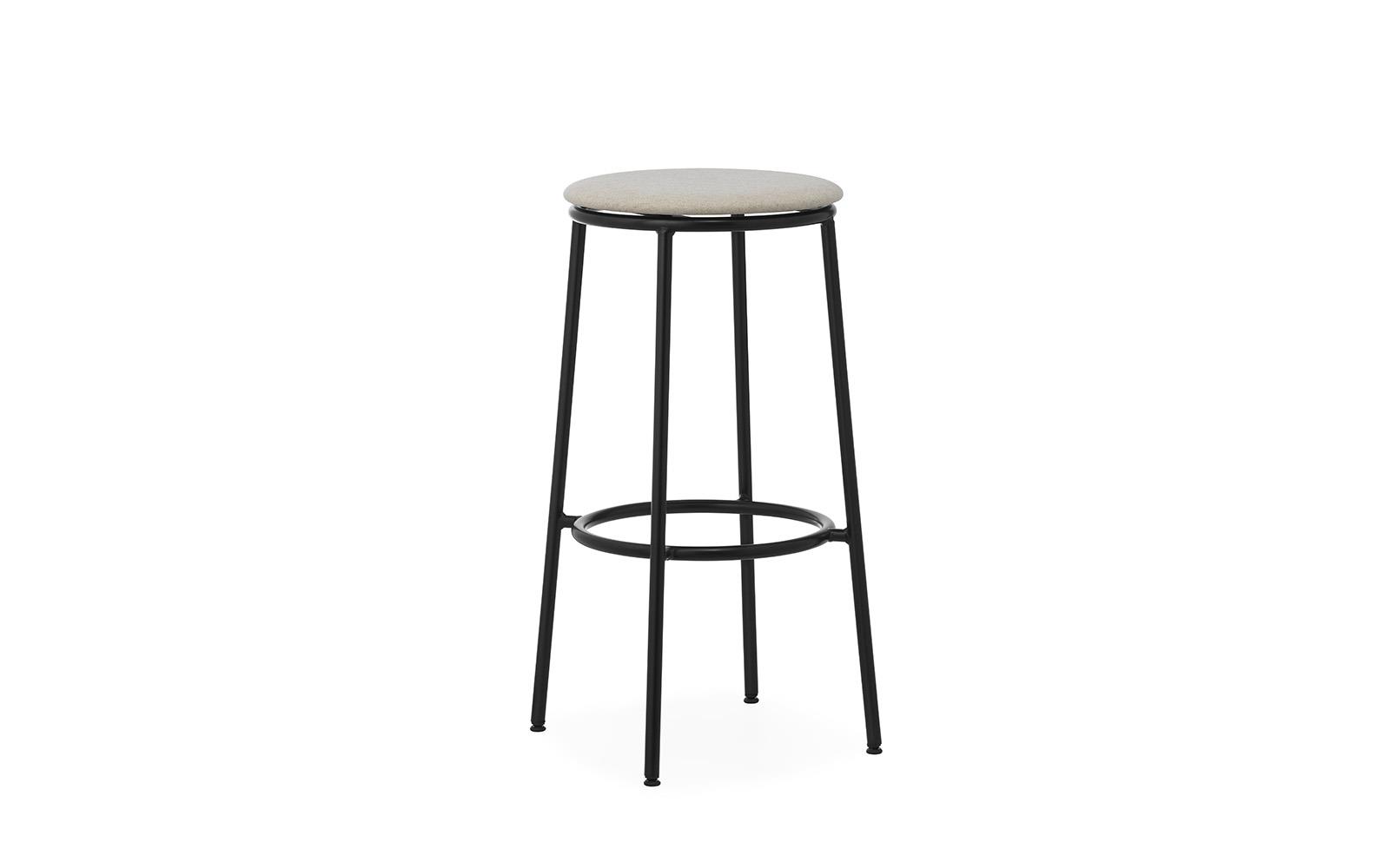 Circa Barstool 75 cm Uph Black Steel1