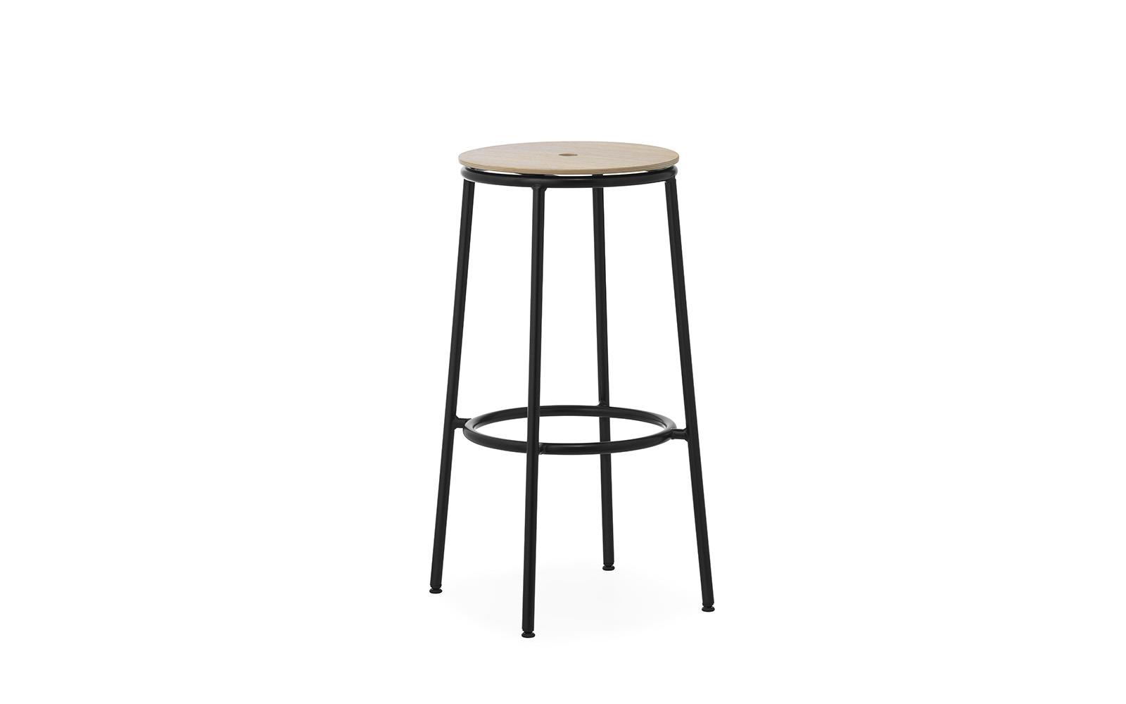 Circa Barstool 75 cm Black Steel1