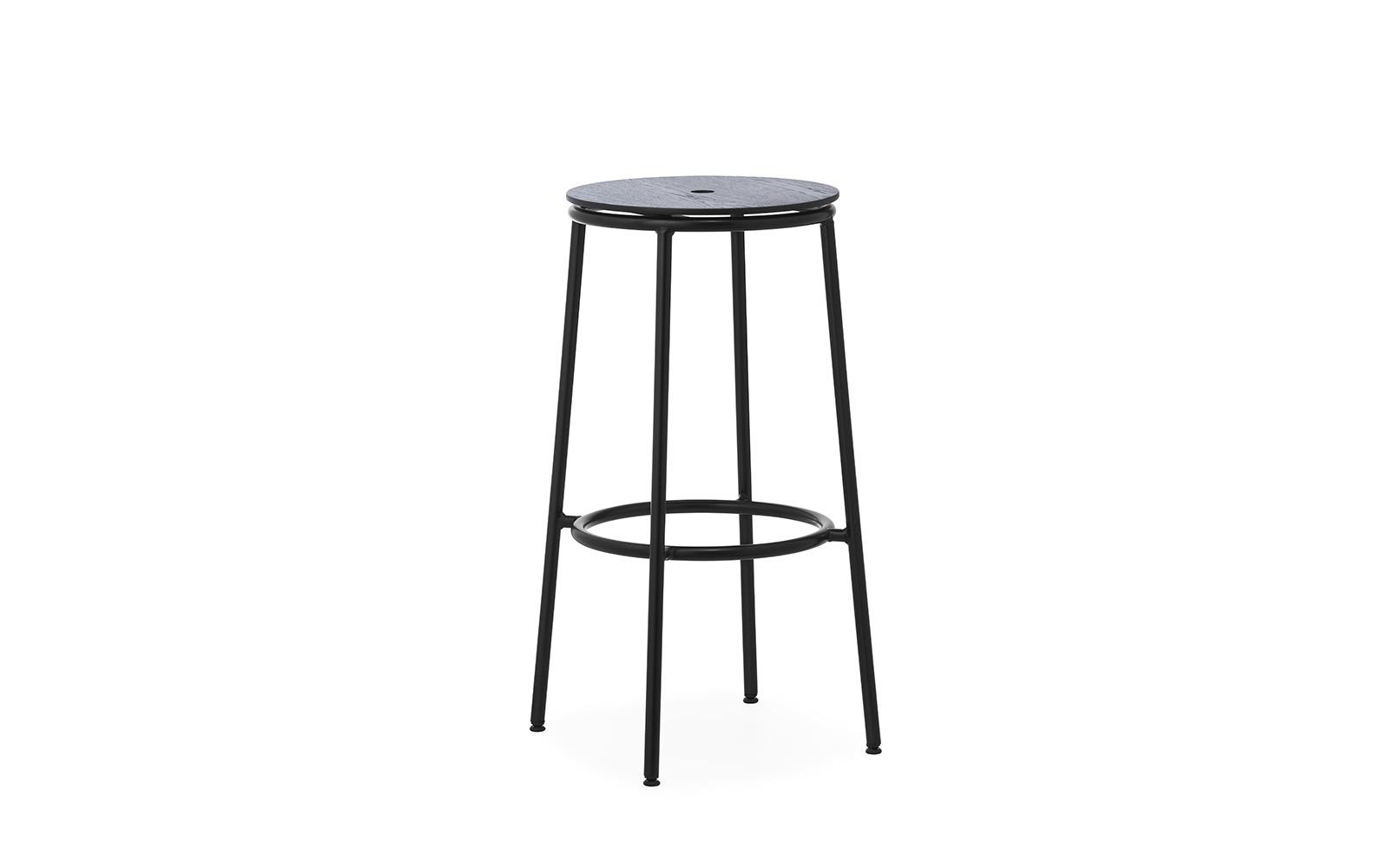 Circa Barstool 75 cm Black Steel1