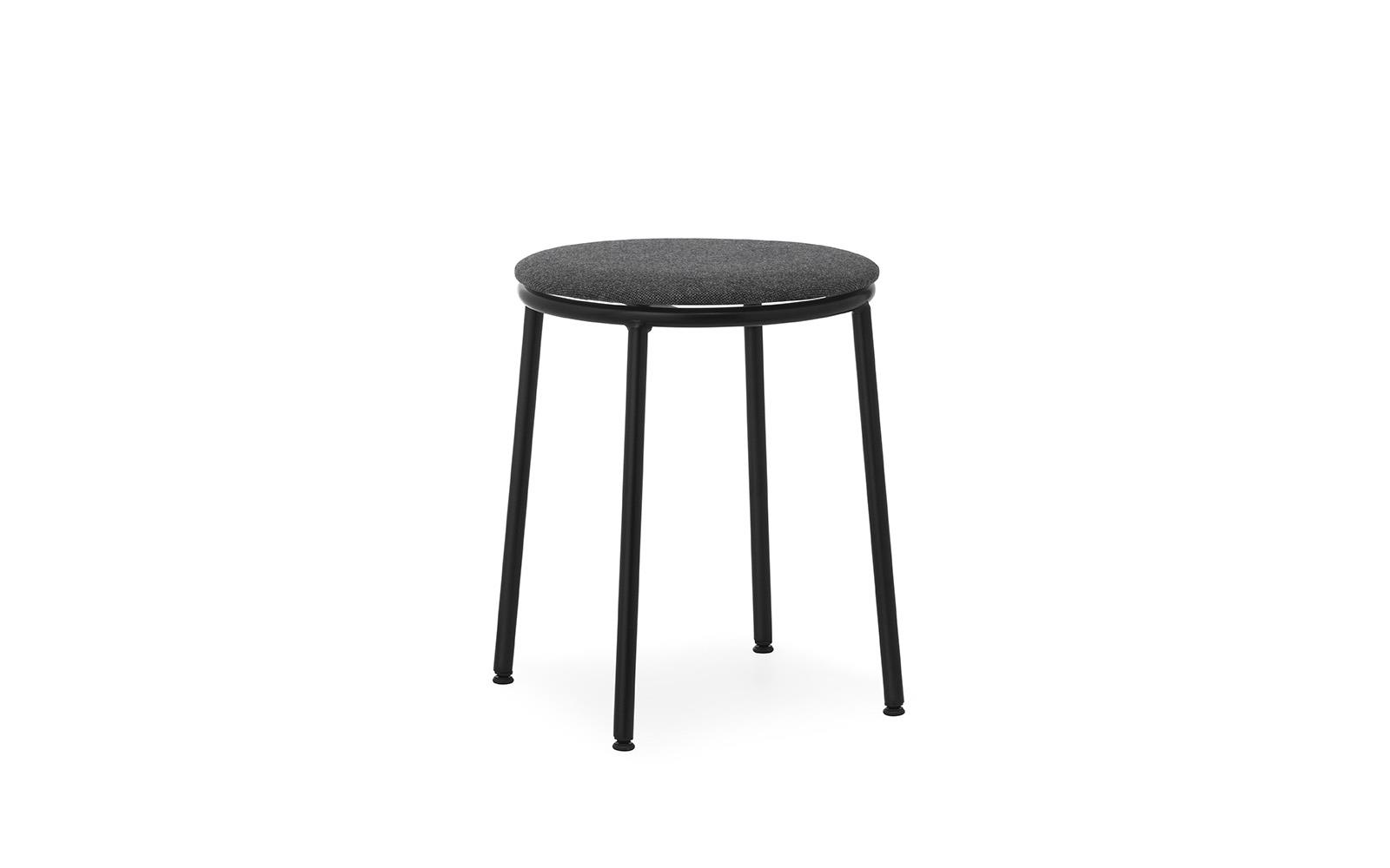 Circa Stool 45 cm Uph Black Steel1