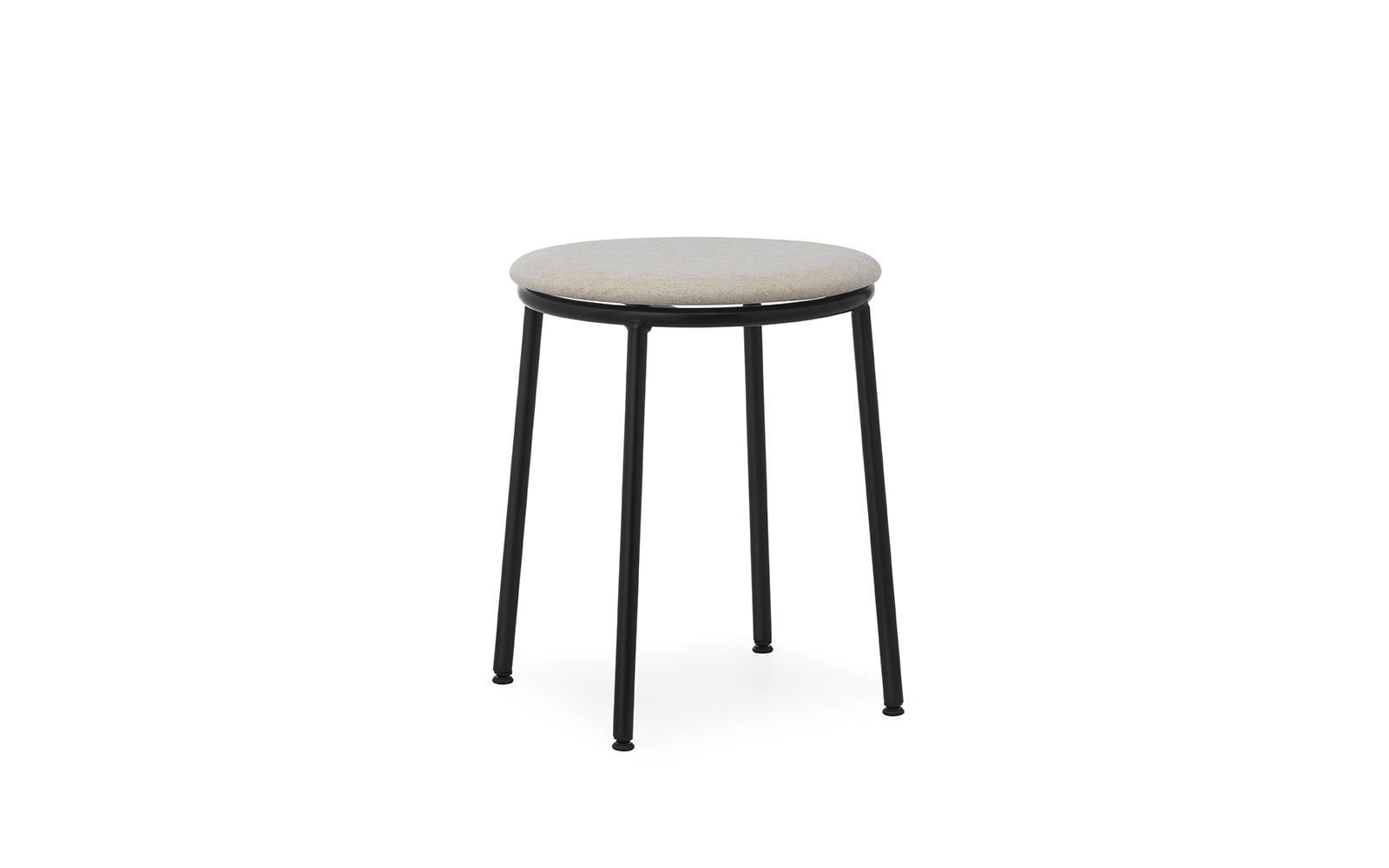 Circa Stool 45 cm Uph Black Steel1