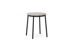 Circa Stool 45 cm Uph Black Steel1