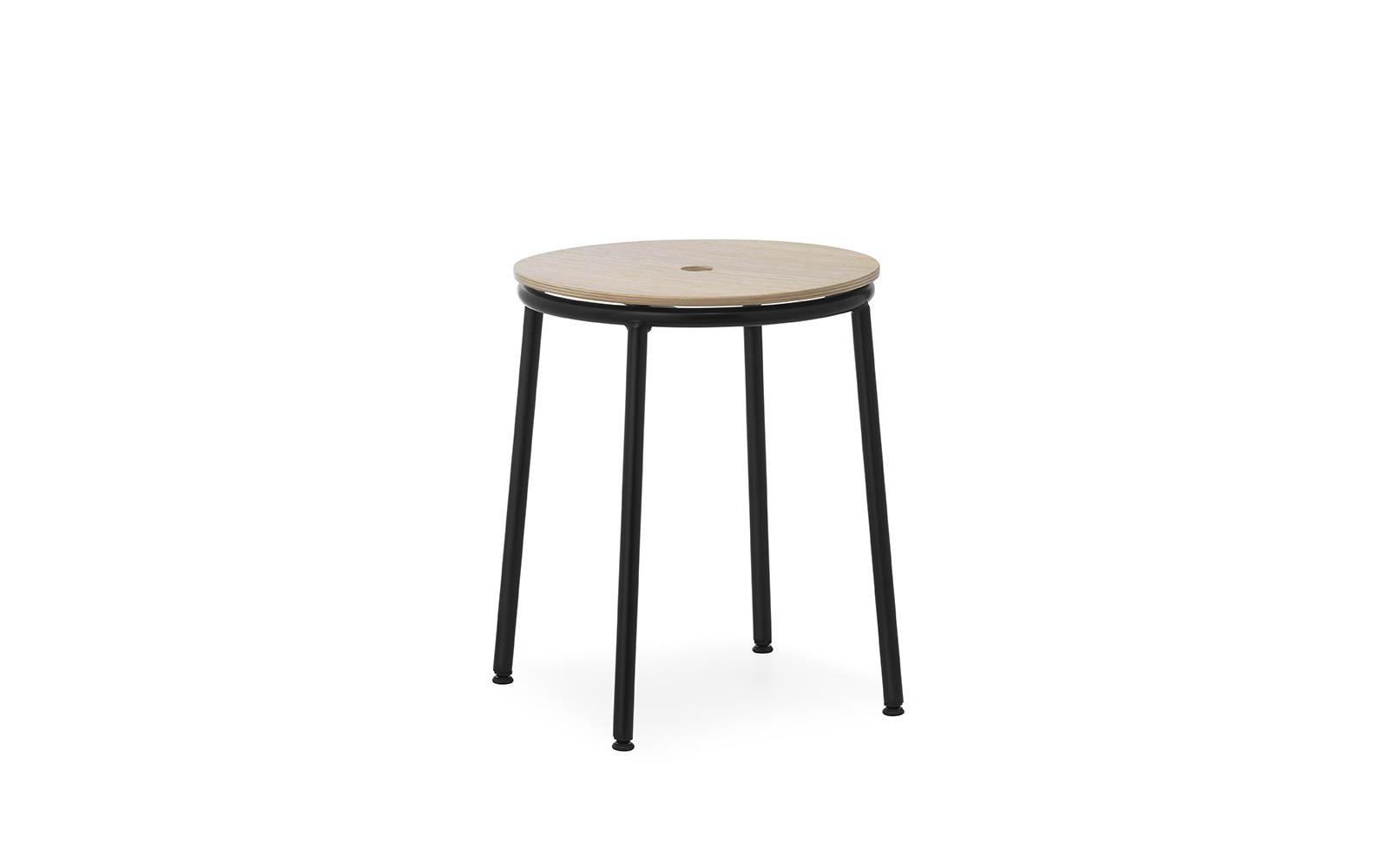 Circa Stool 45 cm Black Steel1