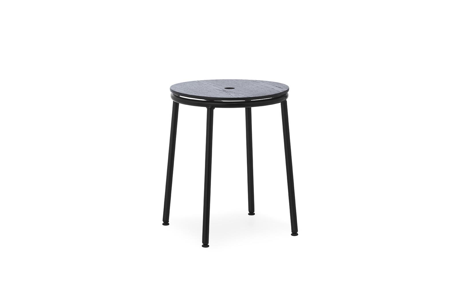 Circa Stool 45 cm Black Steel1