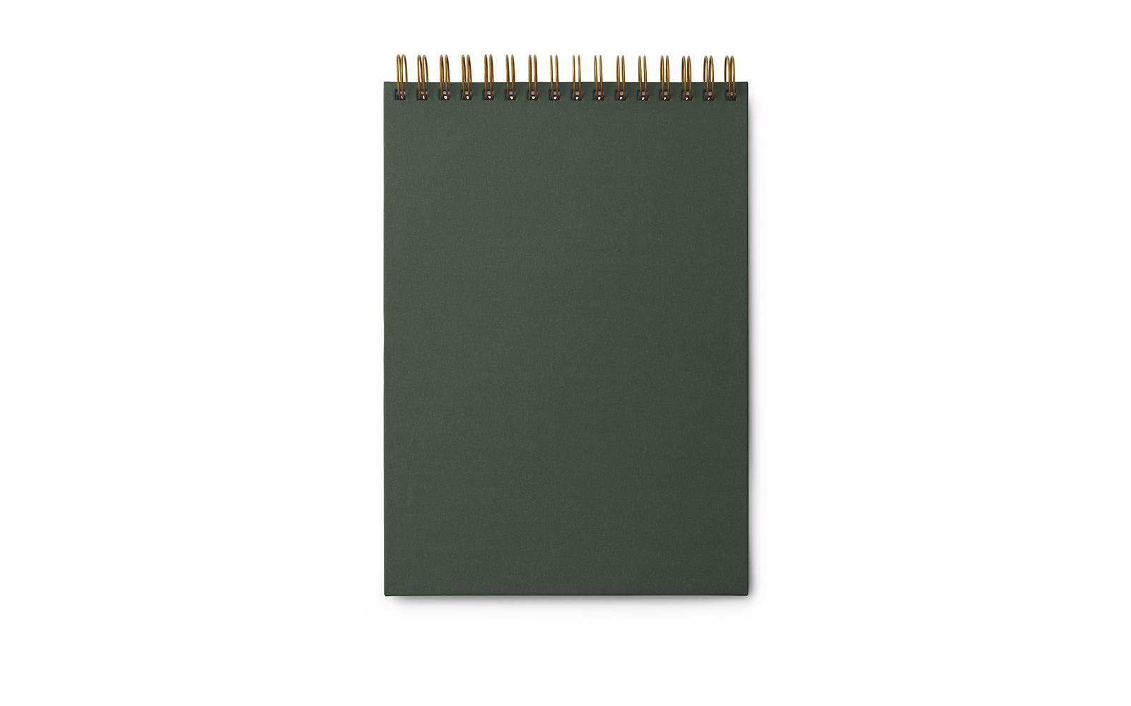 dark green notebook with gold spine buy it online here