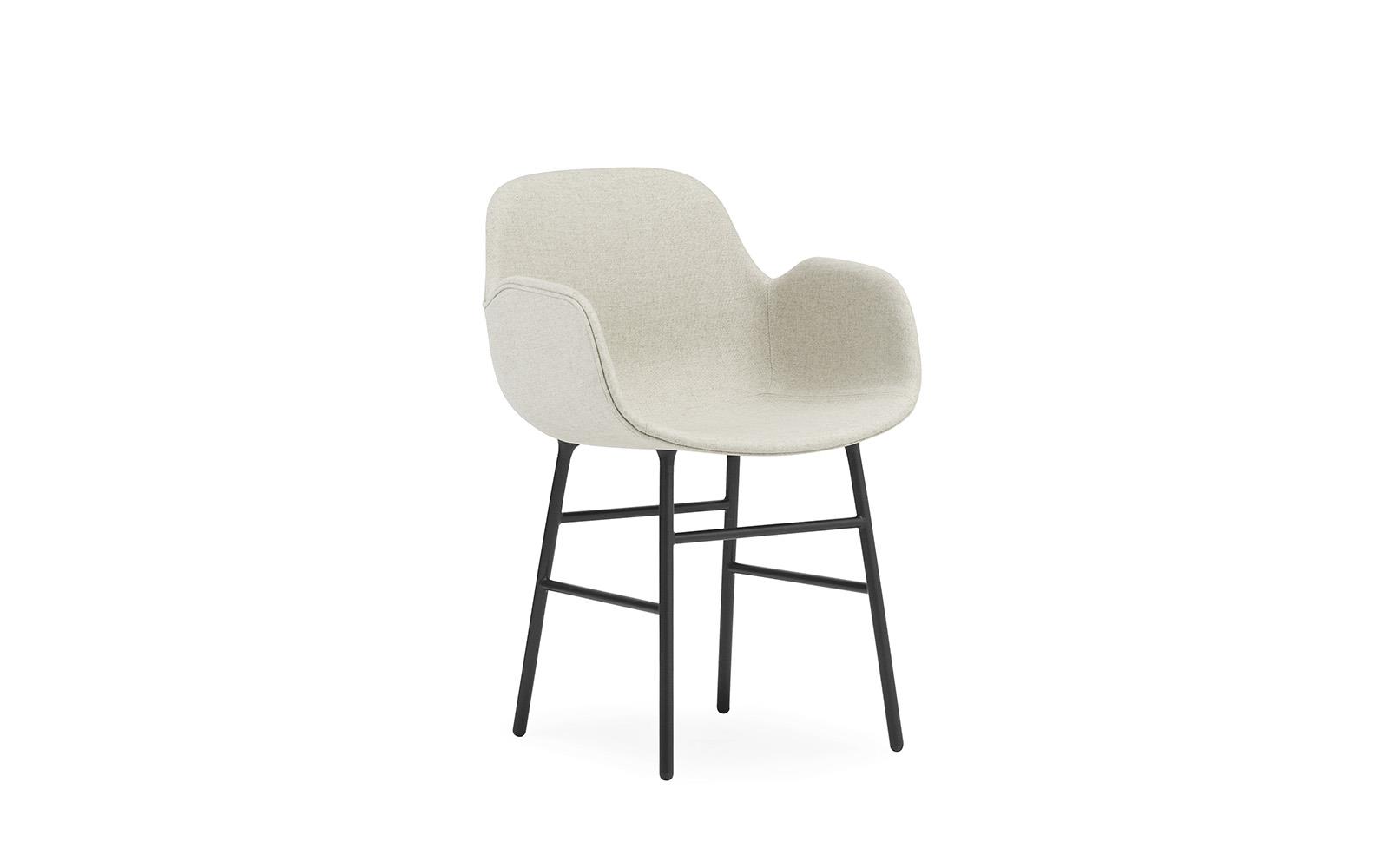 Form Armchair Full Upholstery Steel1