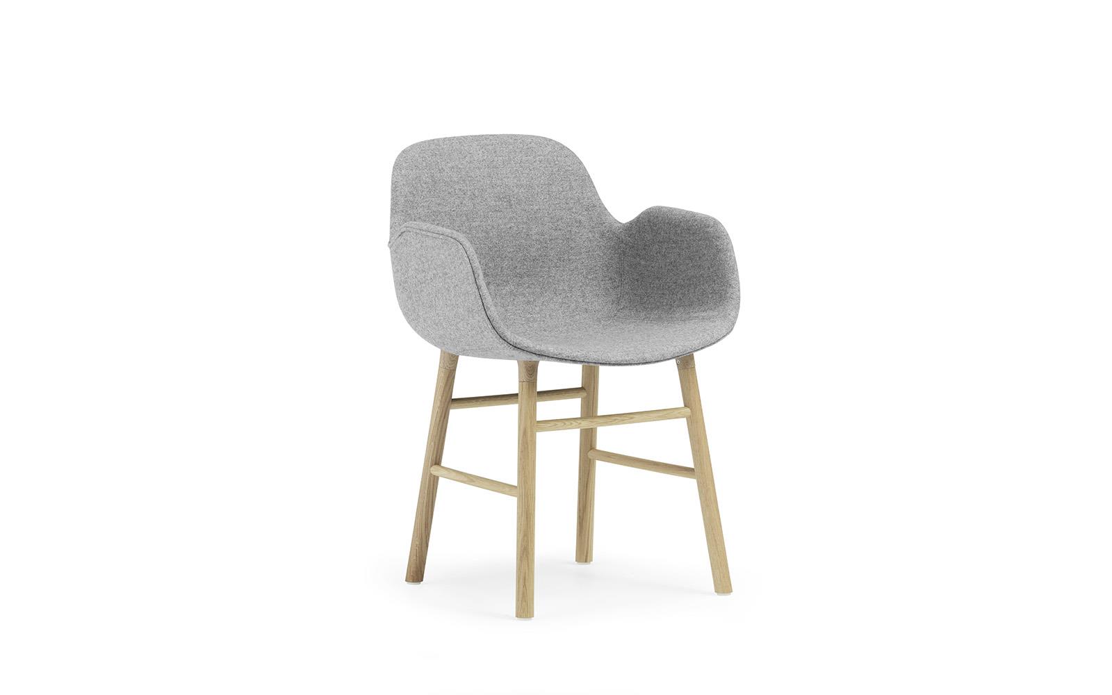 Form Armchair Full Upholstery Oak1