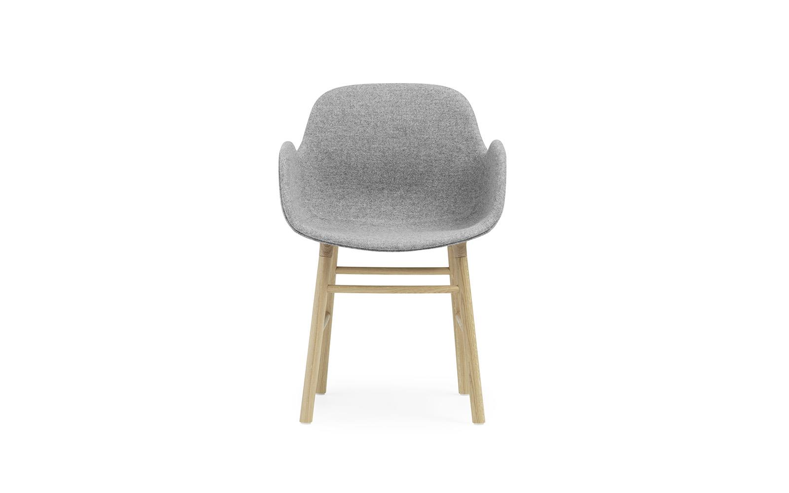 Form Armchair Full Upholstery Oak2