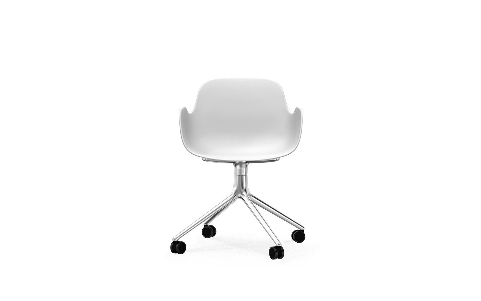 Form Armchair Swivel 4W Alu2