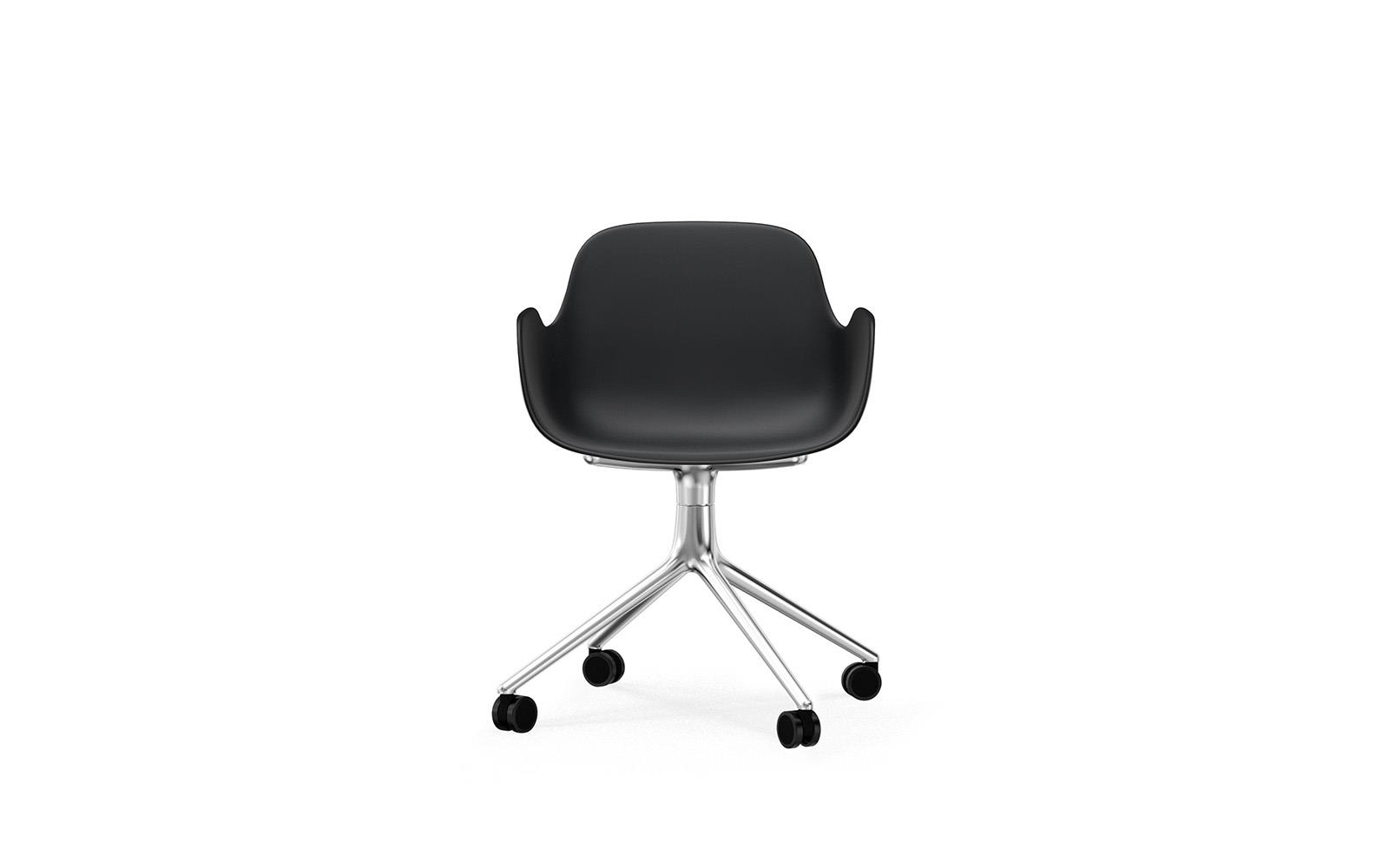Form Armchair Swivel 4W Alu2
