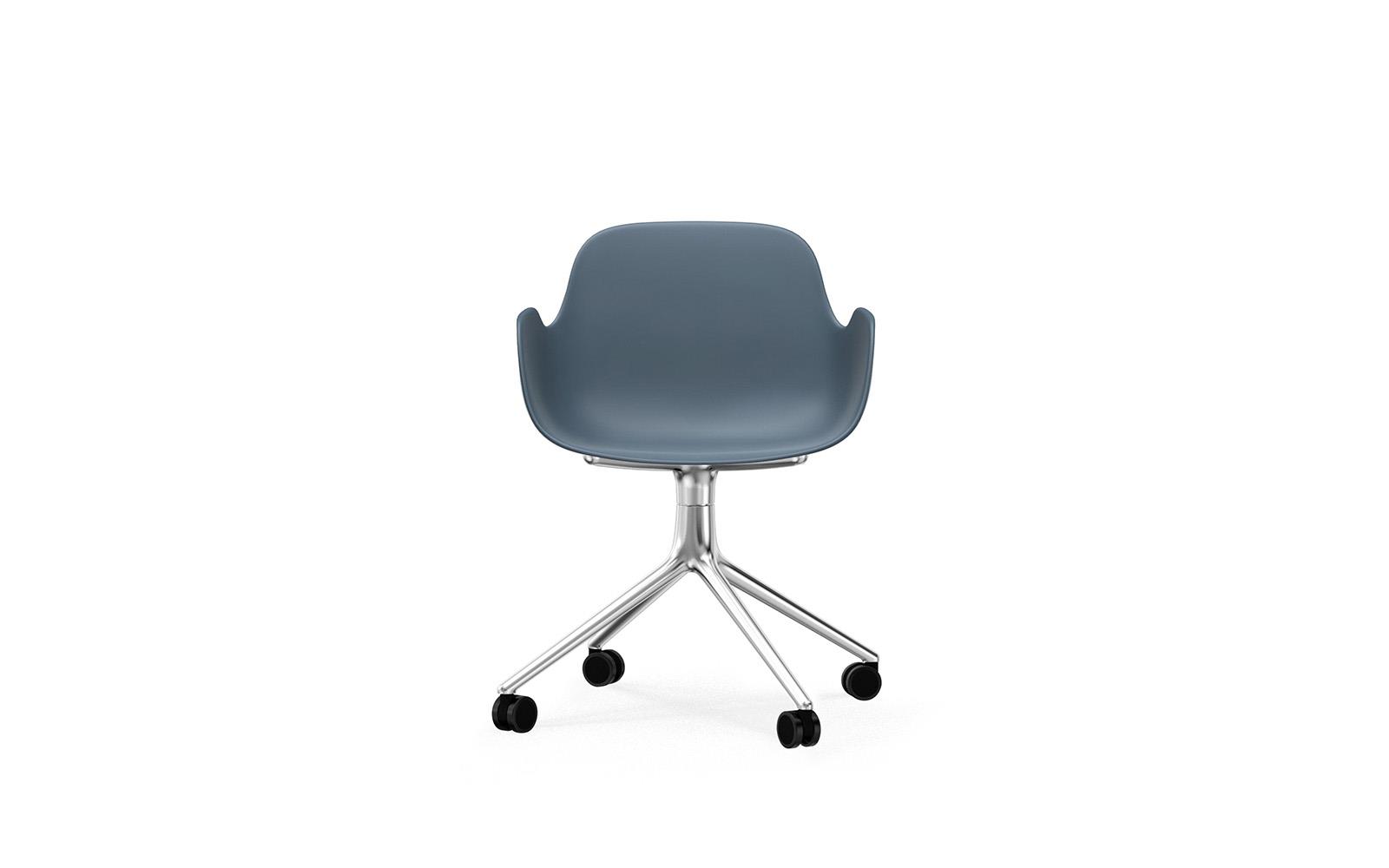 Form Armchair Swivel 4W Alu2