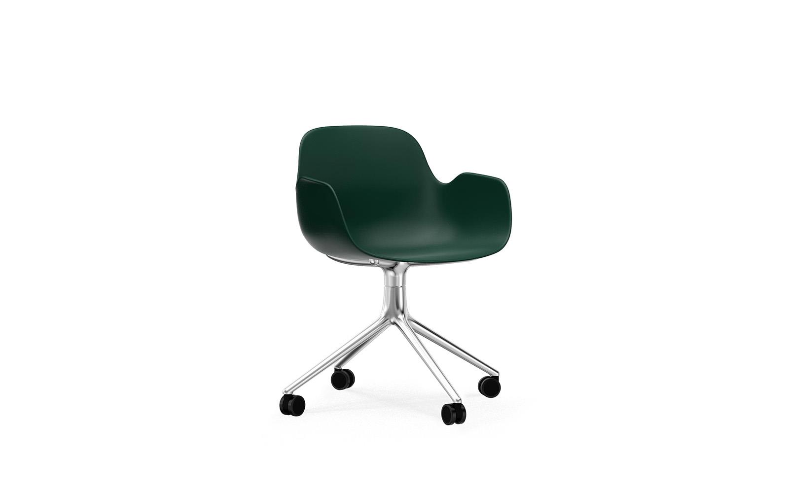 Form Armchair Swivel 4W Alu1
