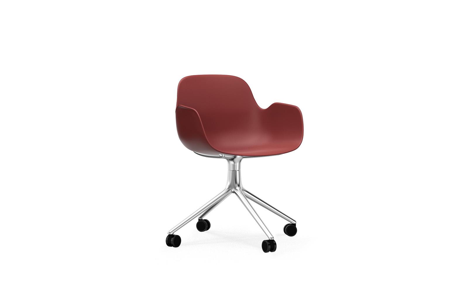 Form Armchair Swivel 4W Alu1