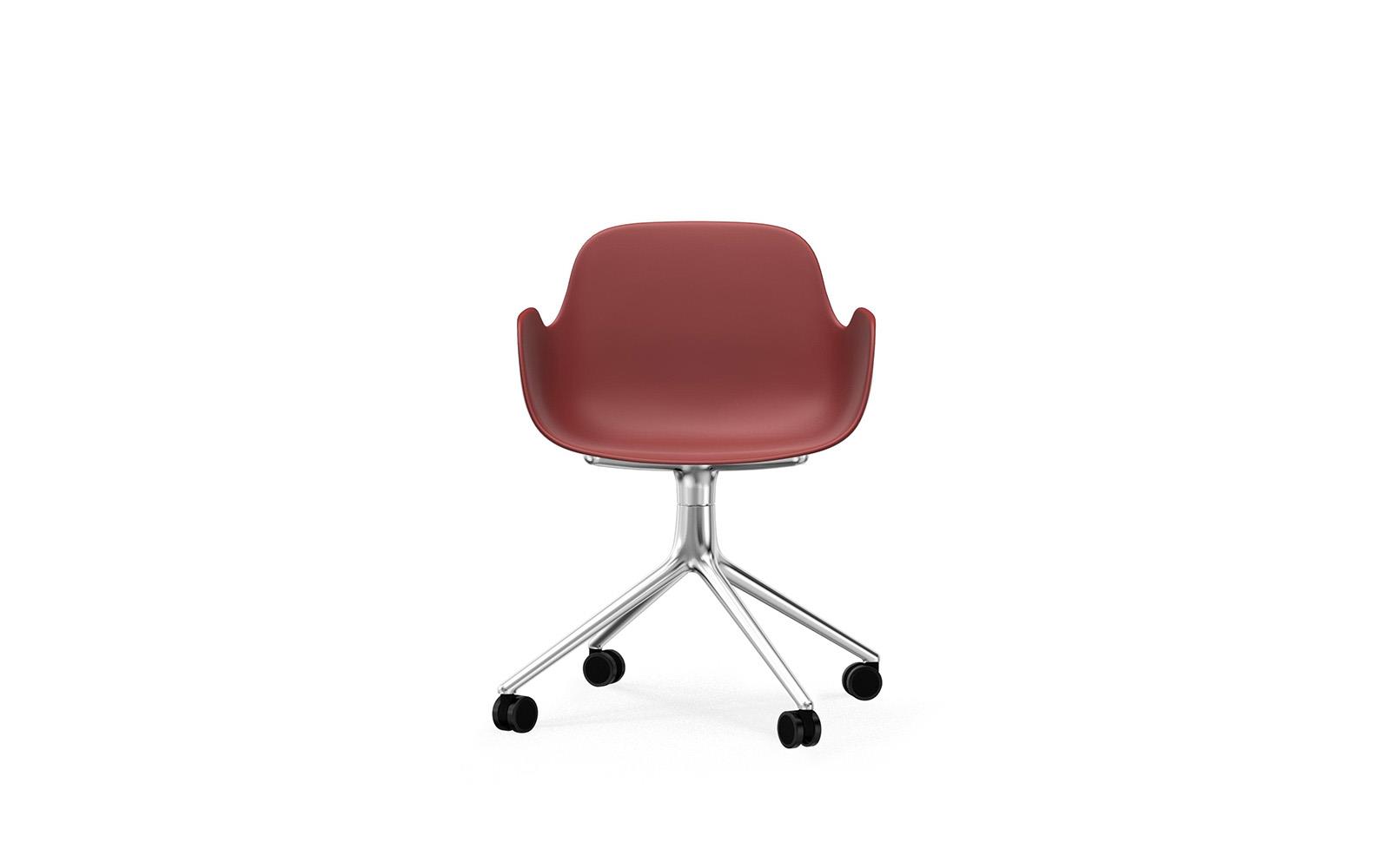 Form Armchair Swivel 4W Alu2