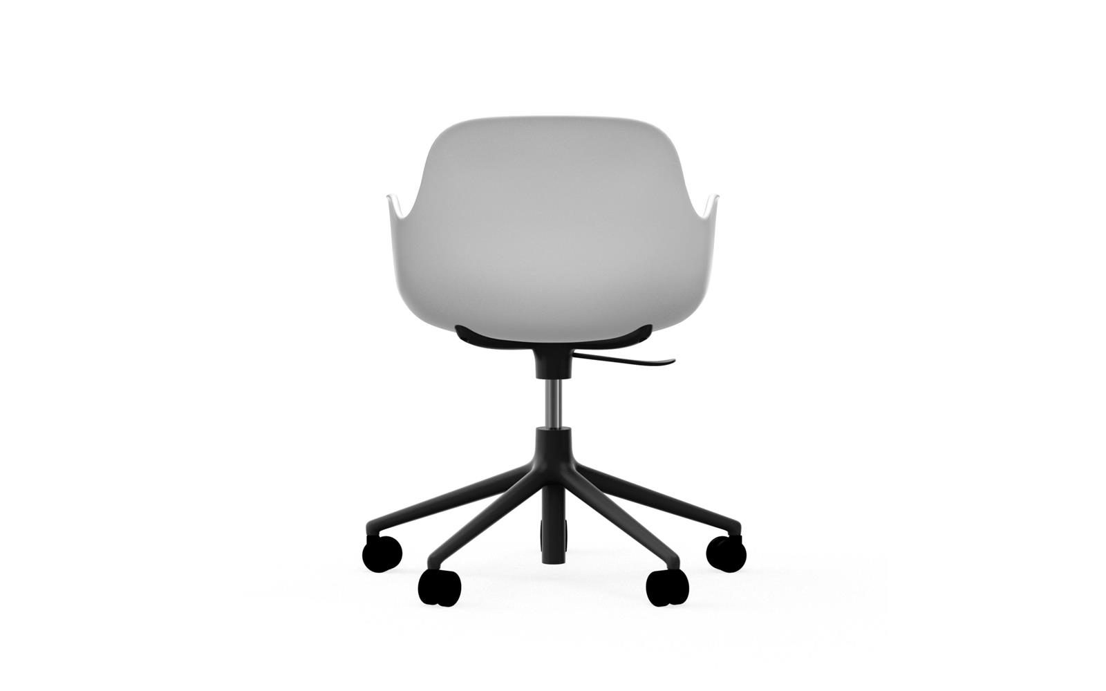 Form Armchair Swivel 5W Gaslift Black Alu4