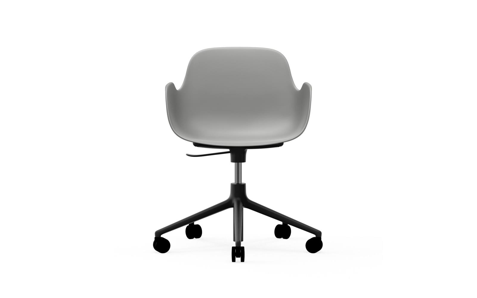 Form Armchair Swivel 5W Gaslift Black Alu2