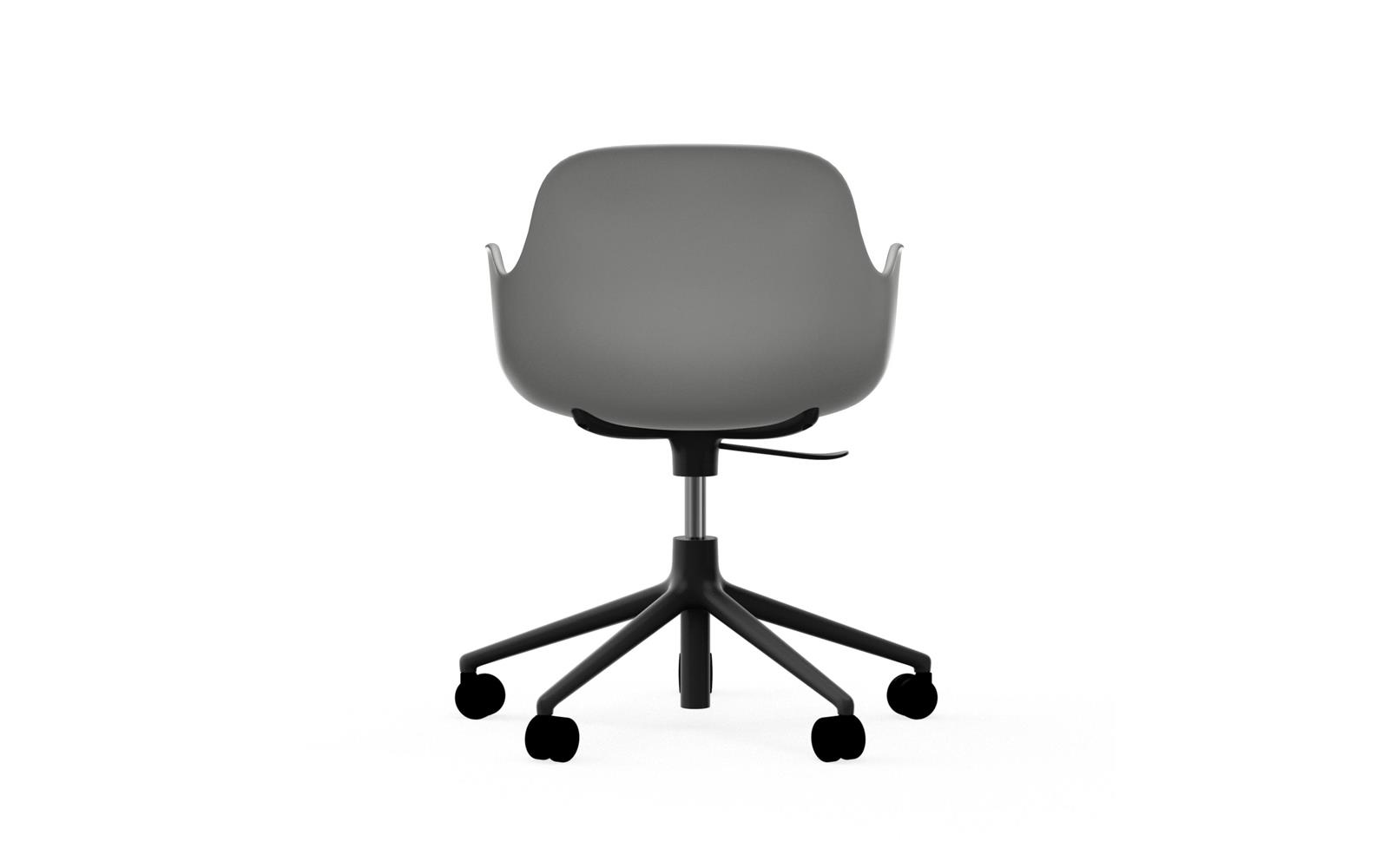 Form Armchair Swivel 5W Gaslift Black Alu4