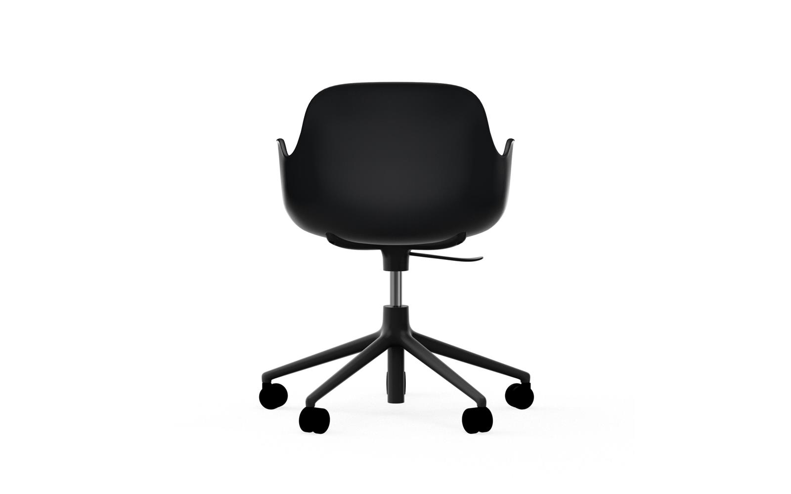 Form Armchair Swivel 5W Gaslift Black Alu4