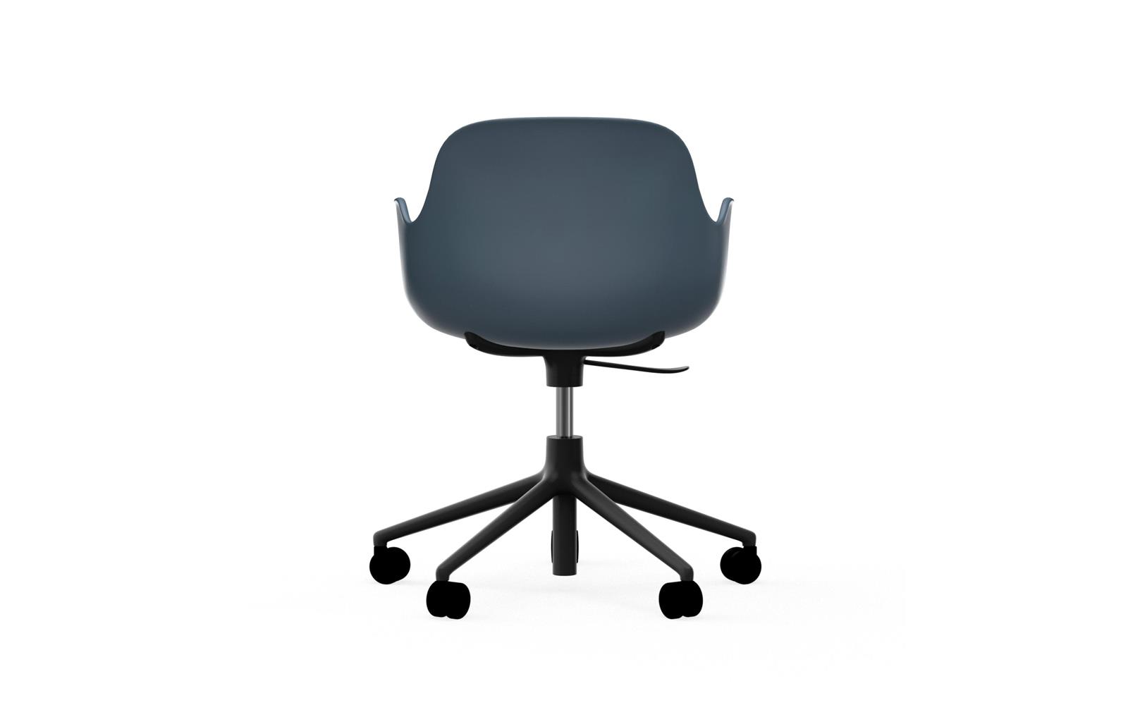 Form Armchair Swivel 5W Gaslift Black Alu4