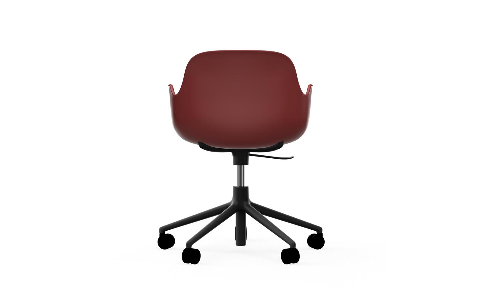 Form Armchair Swivel 5W Gaslift Black Alu4