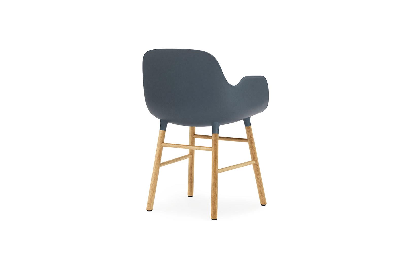 Form Armchair Oak Blue