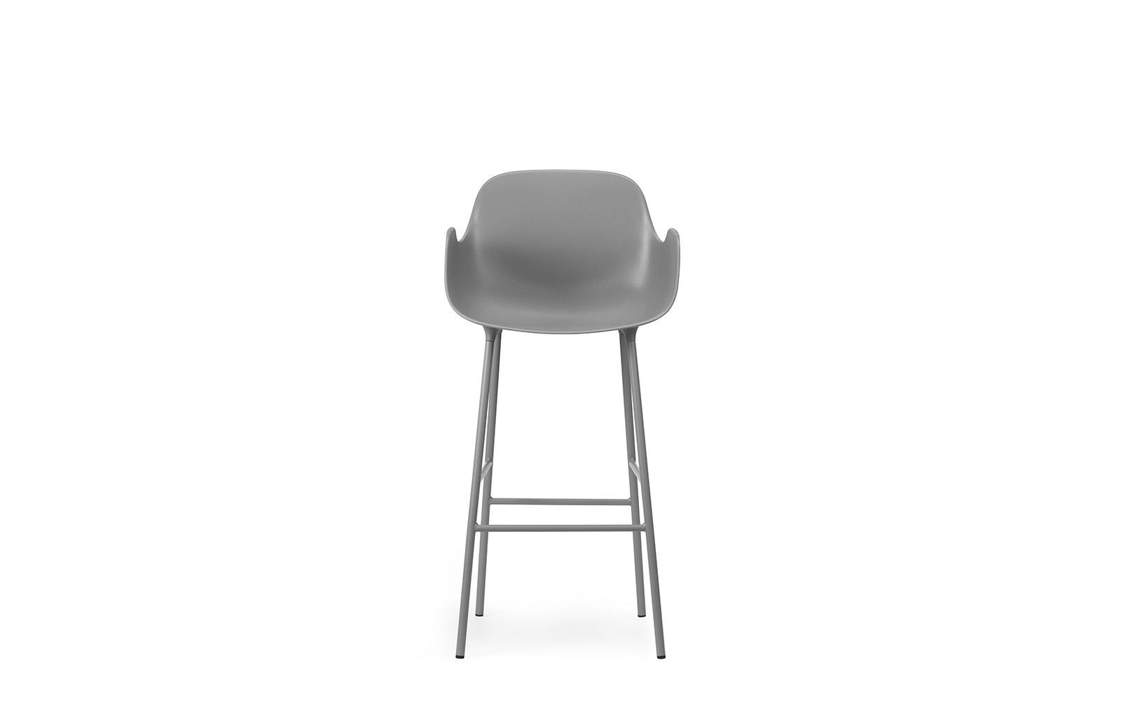 Form Bar Armchair 75 cm Steel2