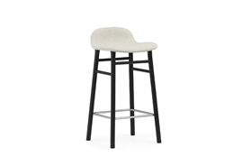 Form Barstool 65 cm Full Upholstery Black Oak1