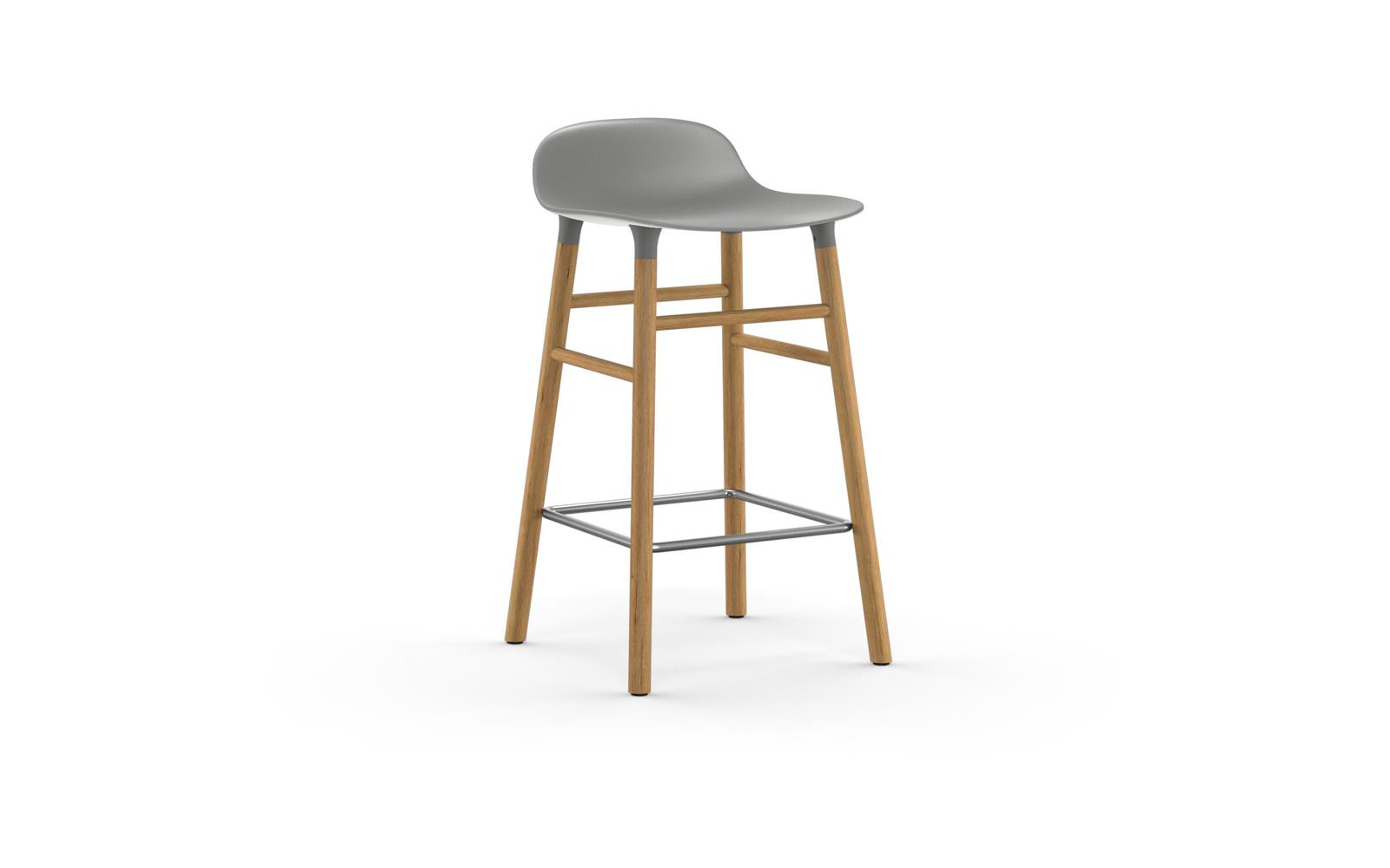 Form Barstool 65 cm Oak1
