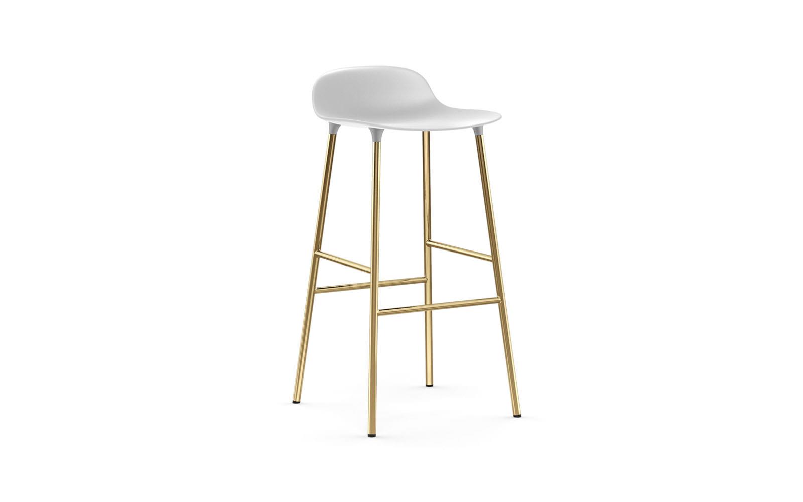 Form Barstool 75 cm Brass1