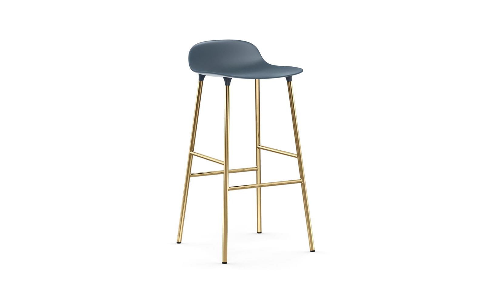 Form Barstool 75 cm Brass1