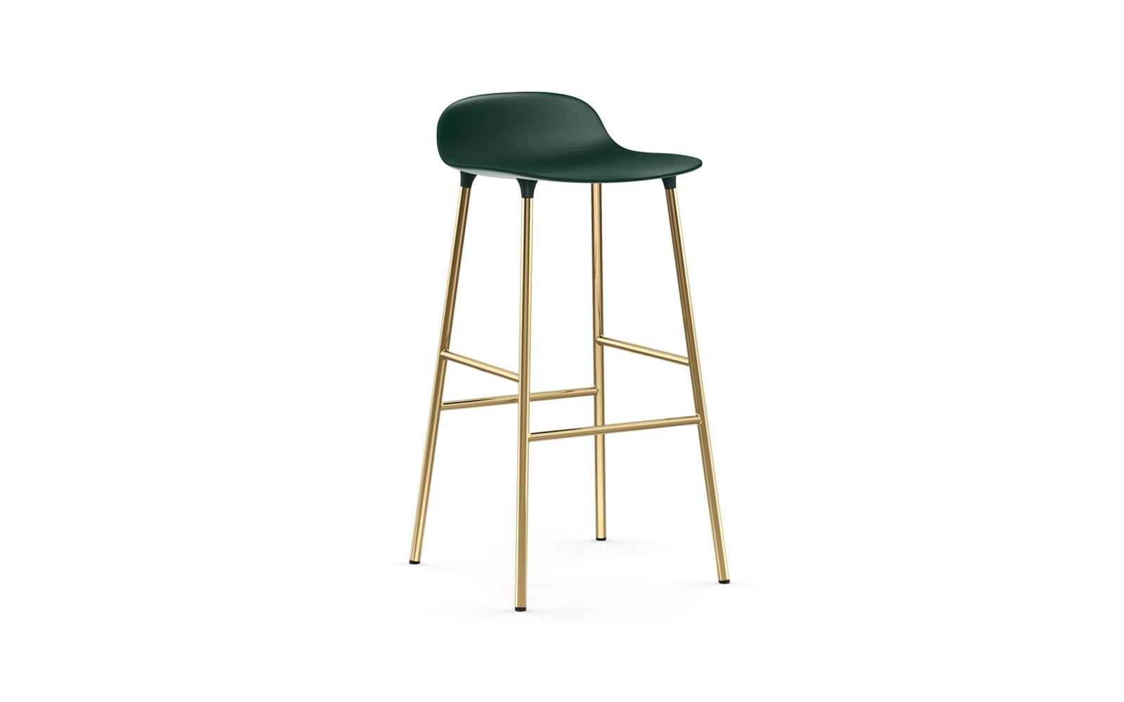 Form Barstool 75 cm Brass1
