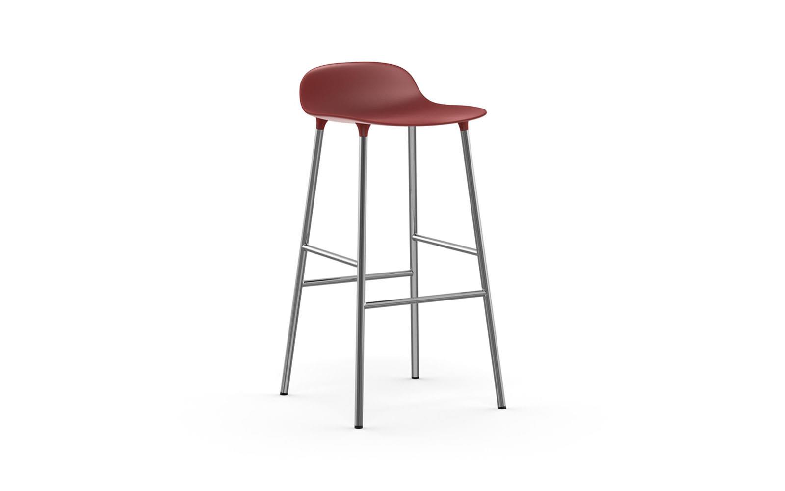 Form Barstool 75 cm Chrome1