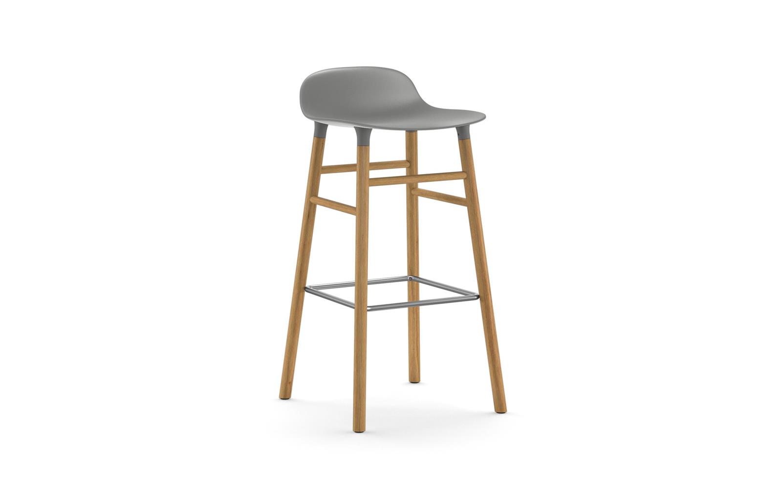 Form Barstool 75 cm Oak1