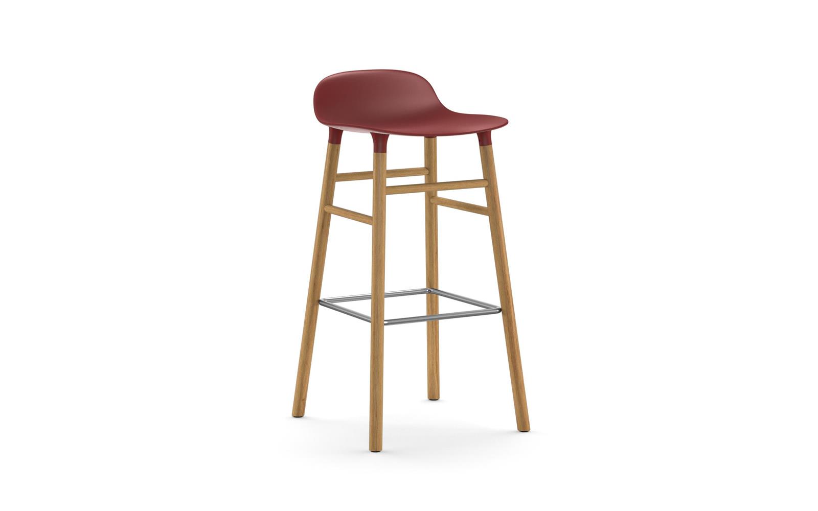 Form Barstool 75 cm Oak1