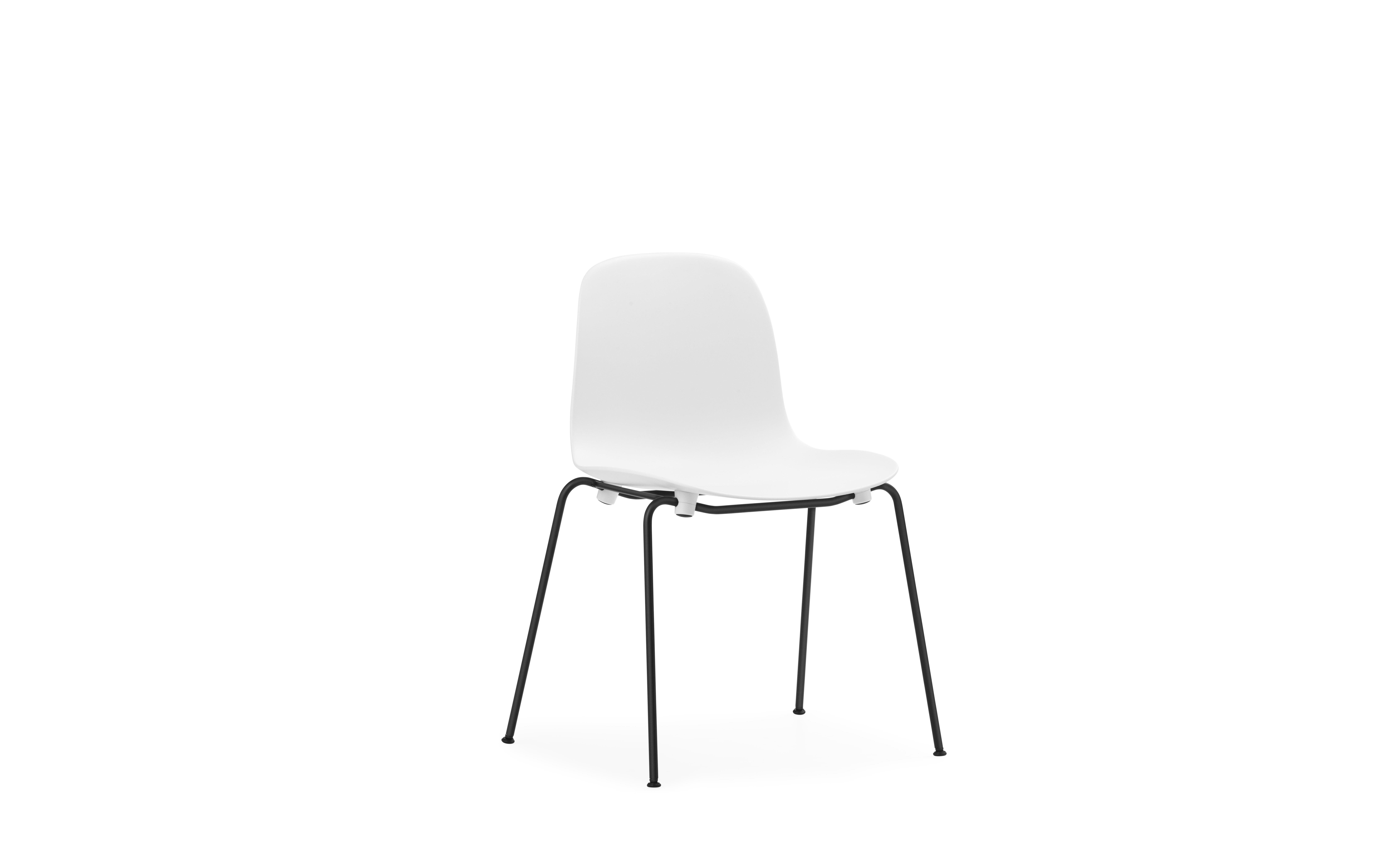 Form Chair Stacking Black Steel1