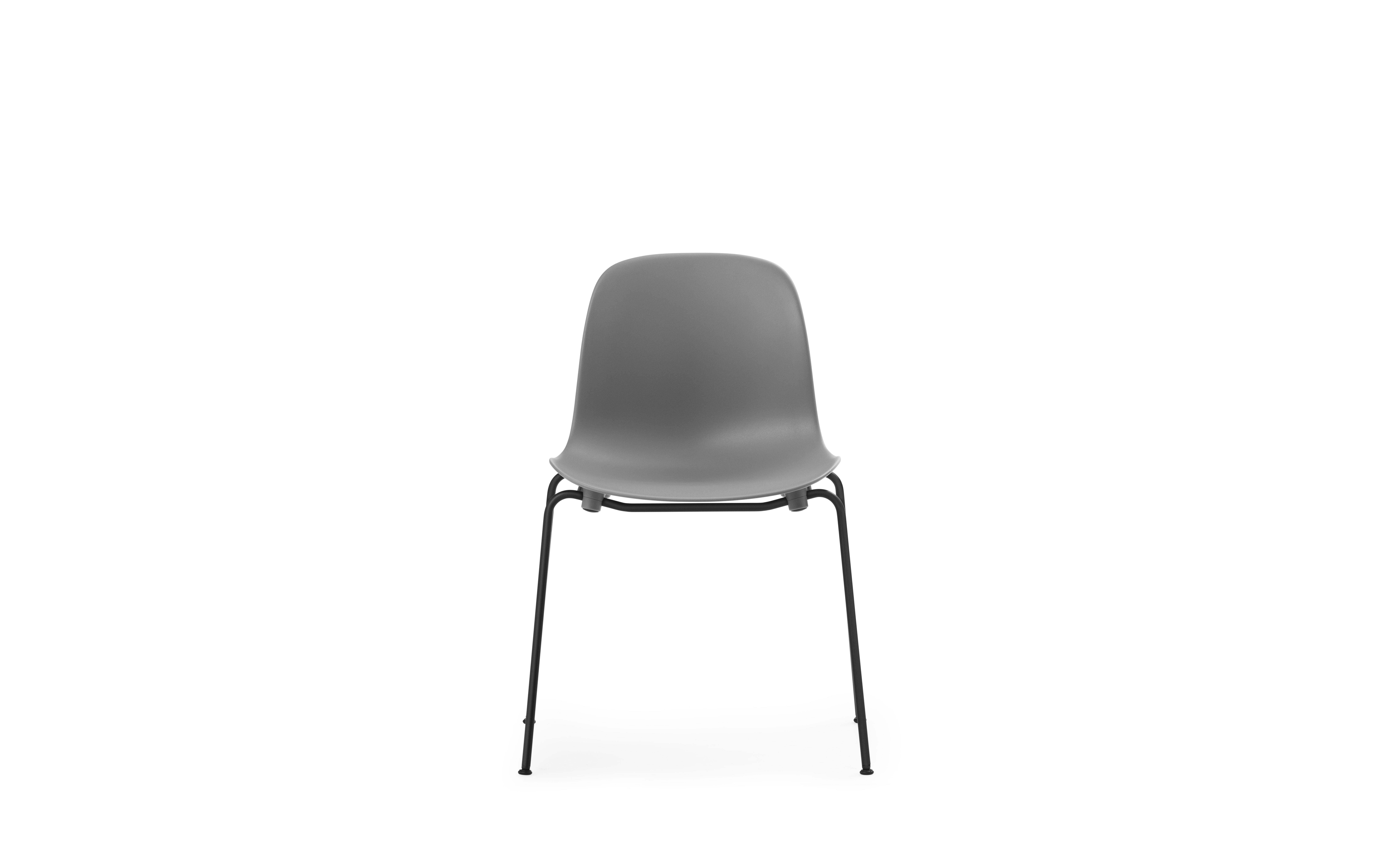 Form Chair Stacking Black Steel2