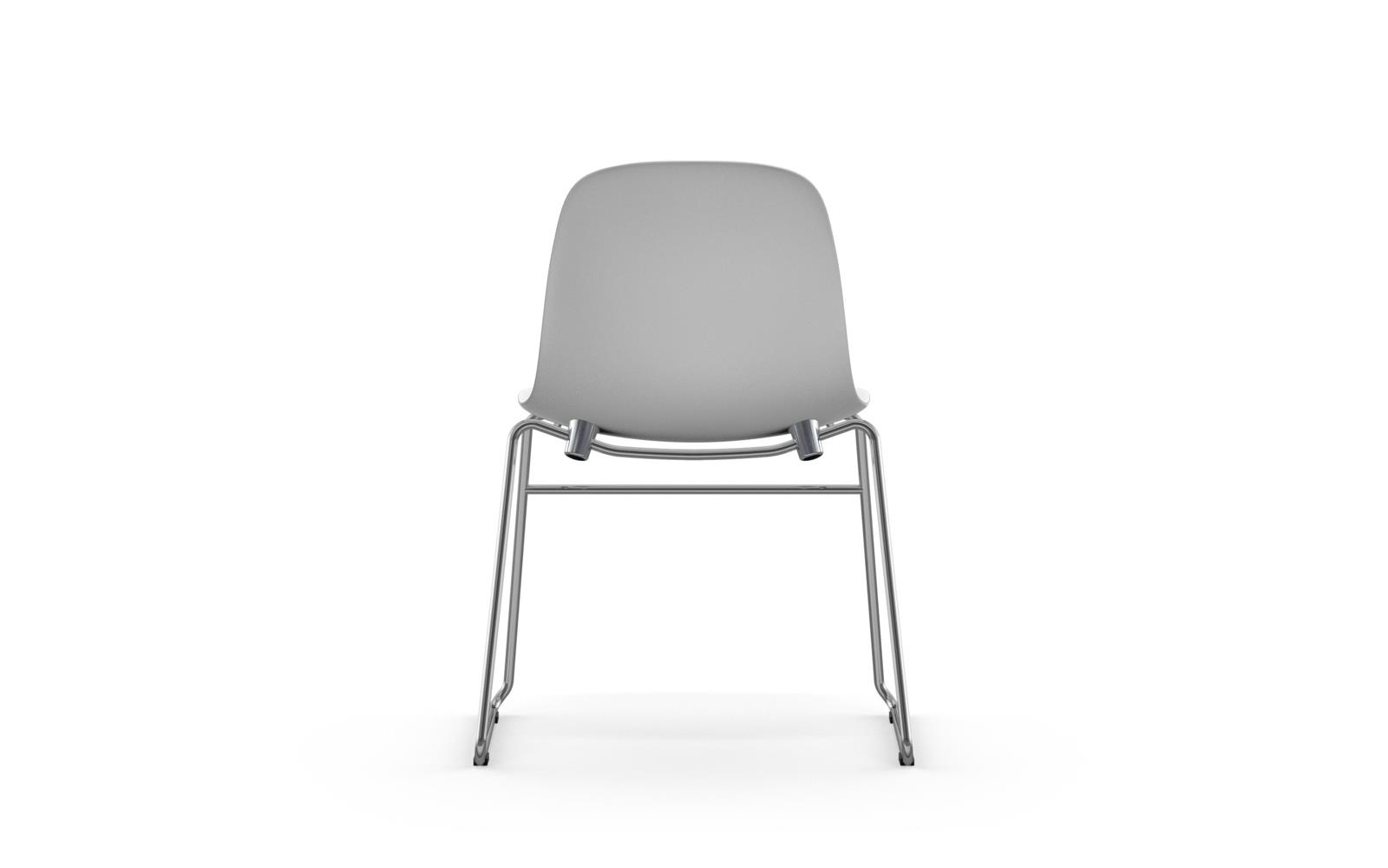White Form Stacking Chair Scandinavian Design Form Chair Stacking Chrome4