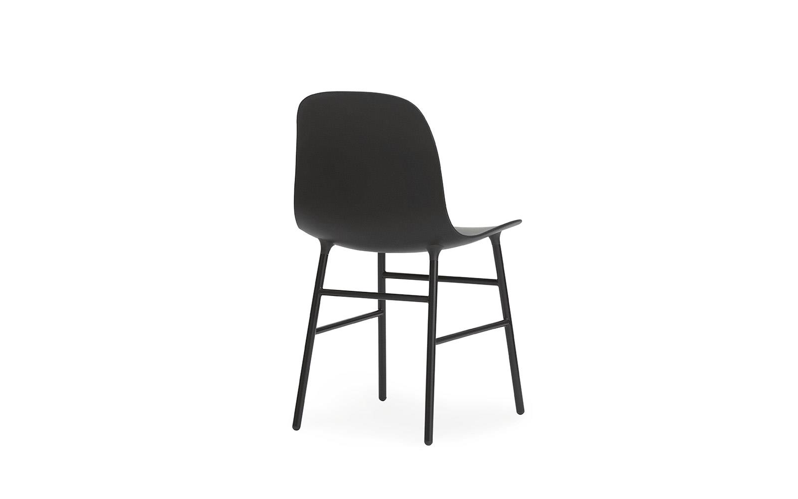 Form Chair Molded Plastic Shell Chair With Steel Legs