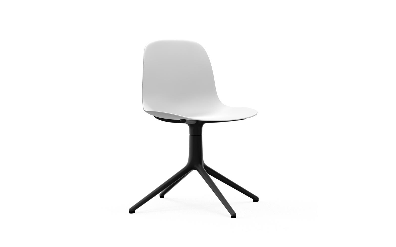 Form Chair Swivel 4L Black Alu1