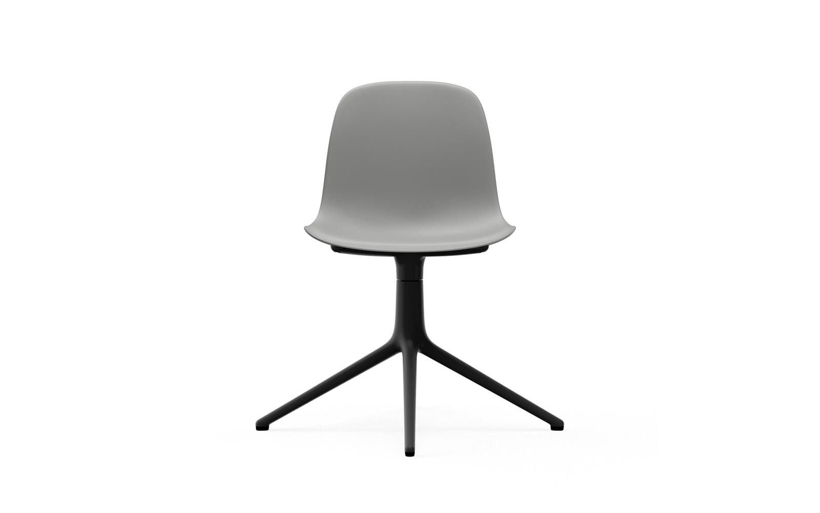 Form Chair Swivel 4L Black Alu2